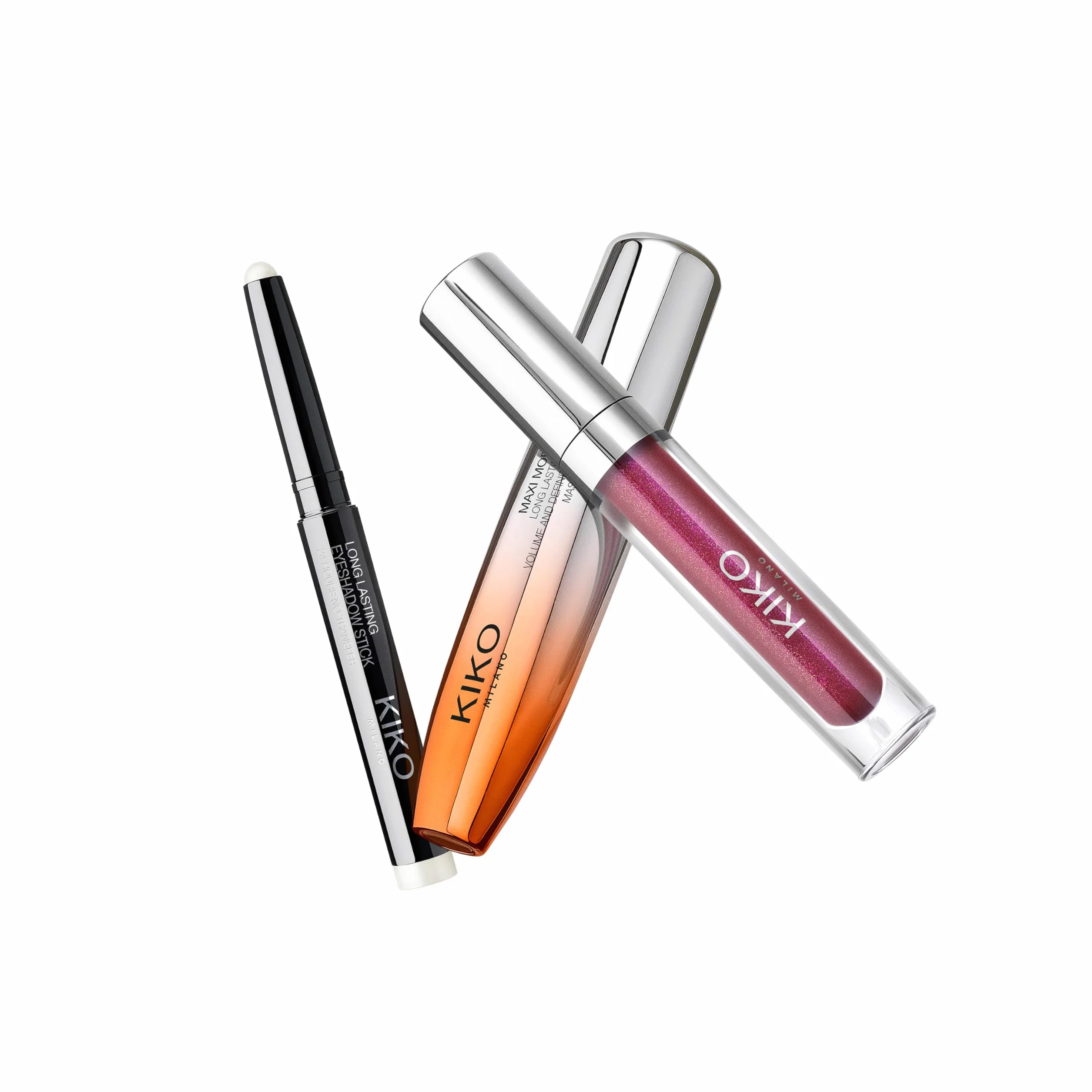 KIKO Milano Snow-Kissed Holiday Glam-Faves Make Up Gift Set, Coffret Cadeau Maquillage: Mascara Effet Volumateur, Rouge À Lèvres De Mat À Scintillant Et Ombre À Paupières En Stick