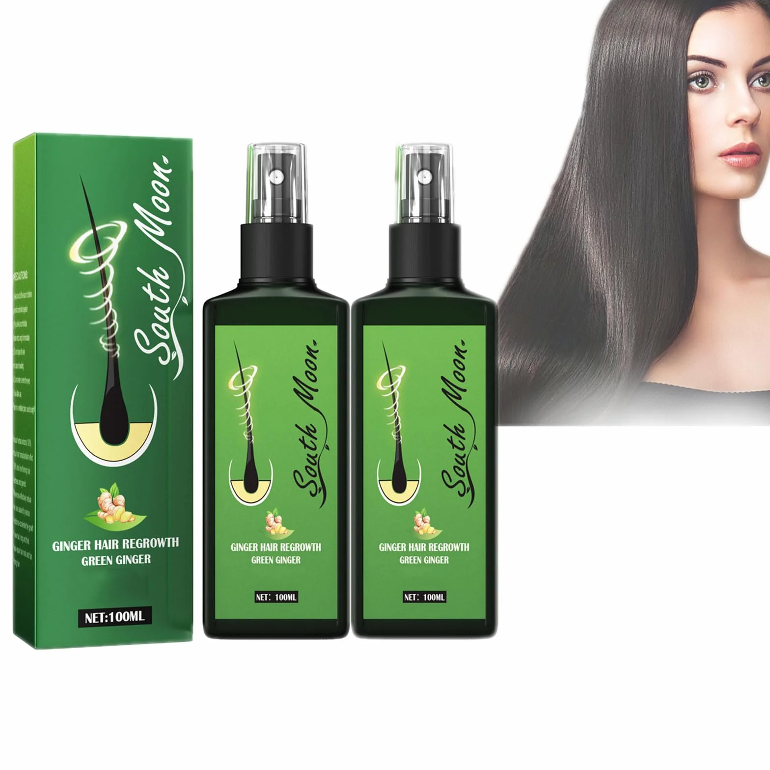 Sérum anti-chute croissance cheveux lot de 2 sprays traitement