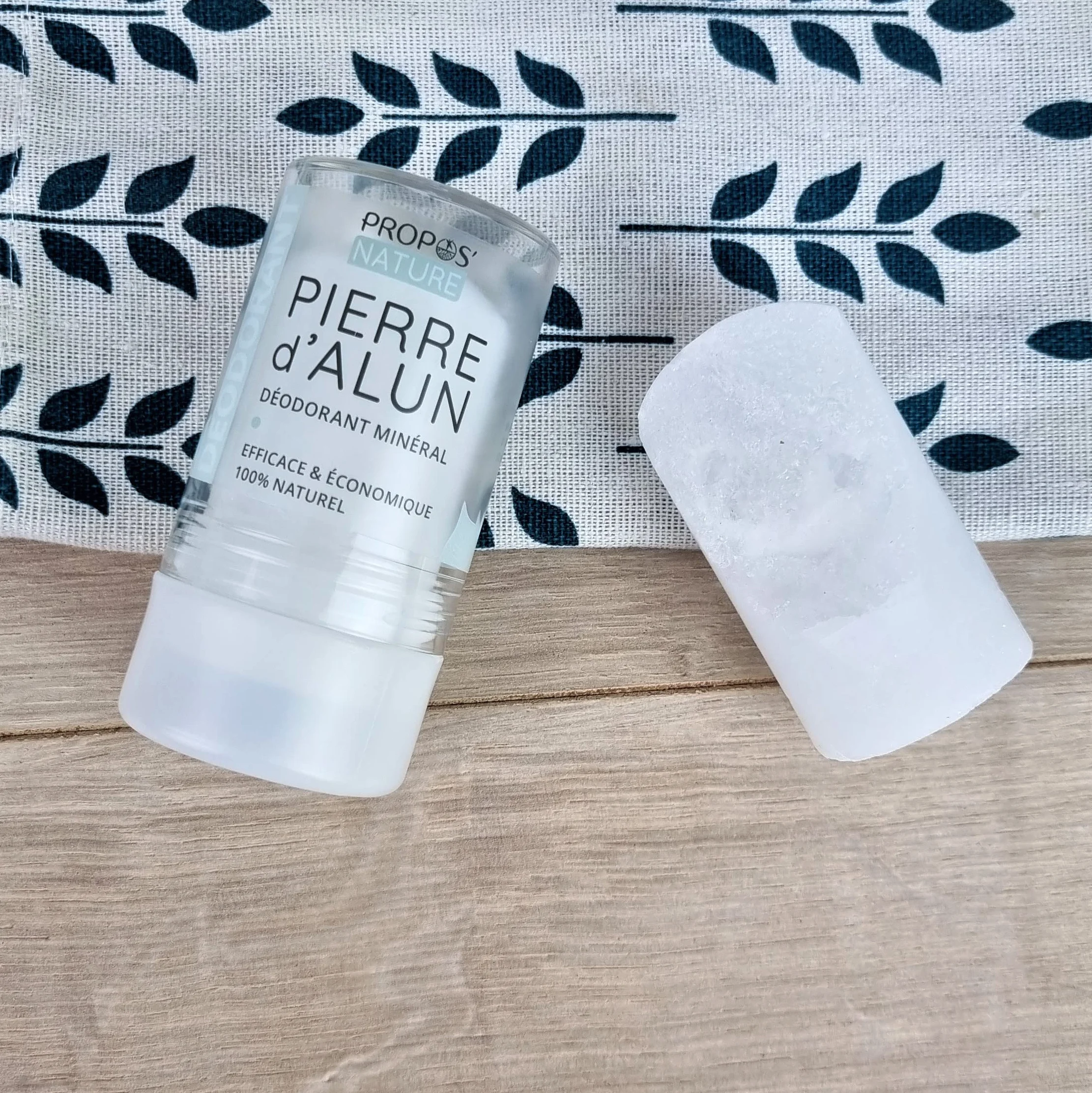 Déodorant Minéral Pierre d'Alun Bio 115 g 100% naturel Sans Alcool Sans Parfum