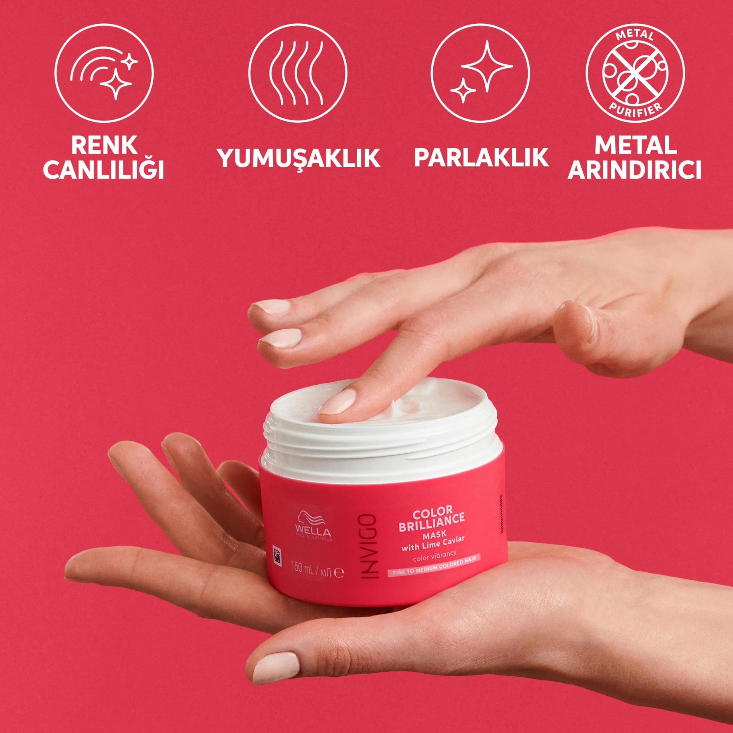 Wella Professionals Masque Invigo Color Brilliance 150ml pour cheveux colorés