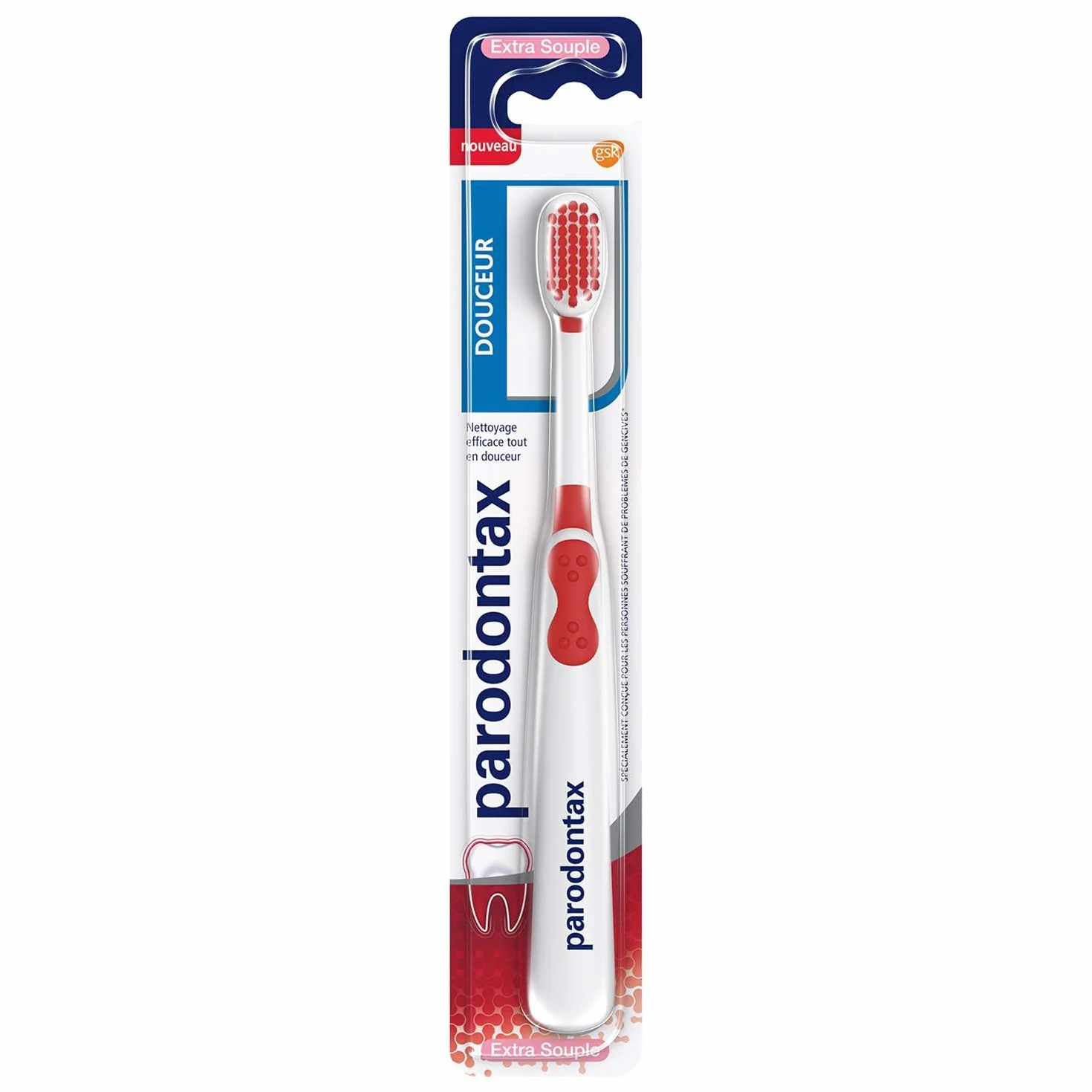 Parodontax Brosse à Dents Extra Souple Nettoyage Douceur Gencives Saines Dents Fortes