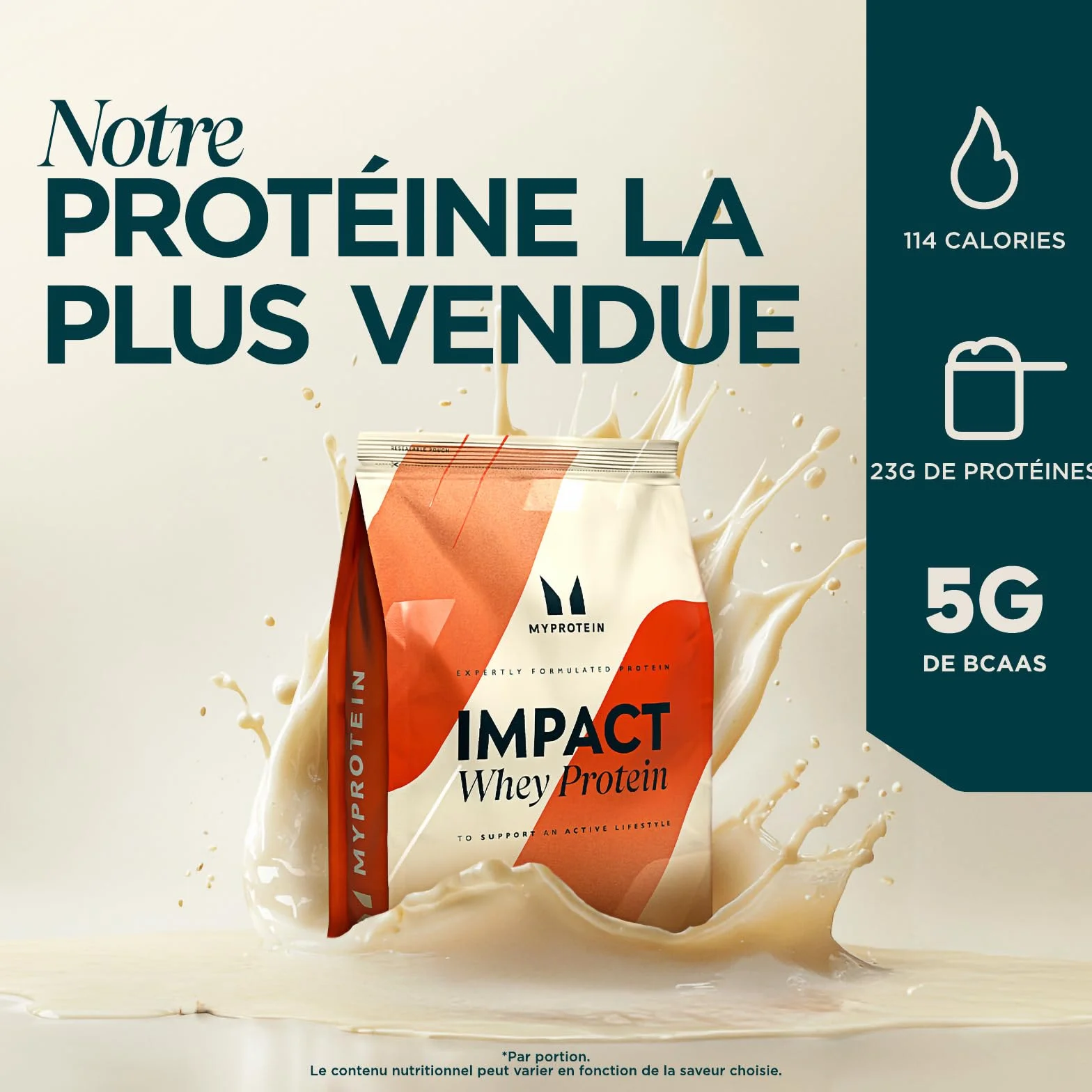 My Protein Impact Whey Protéine sans Saveur 1 kg