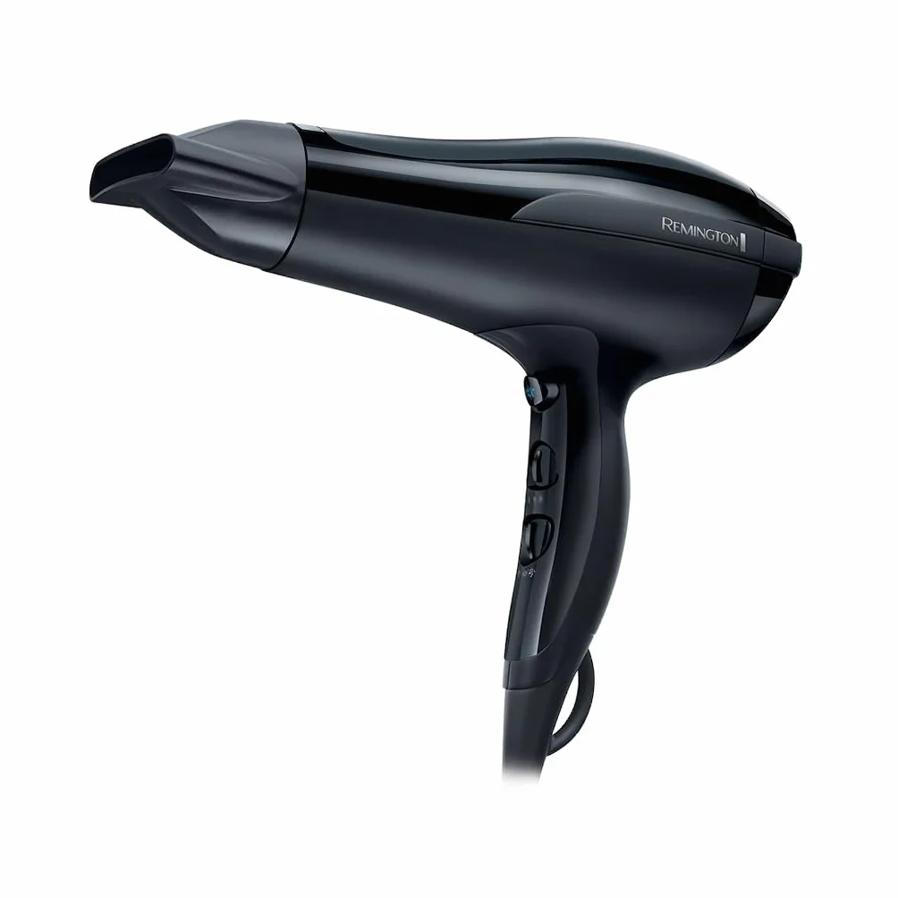 Remington Sèche-cheveux Ionique [Puissant, léger] Pro-Air (2200W, séchage rapide anti- frisottis, revêtement céramique: répartition homogène, 3 températures/ 2 vitesses, concentrateur précis) D5210