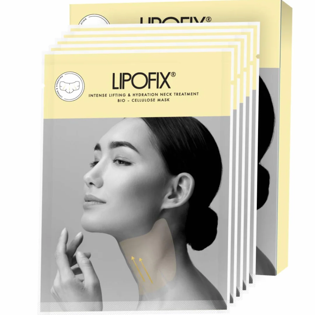 Masques Pour Le Cou Pour Les Soins De La Peau - Pour Le Double Menton Et Le Lifting Du Cou - Traitement Intense Du Cou En Biocellulose, Anti-âge Et Anti-rides | 5 Masques