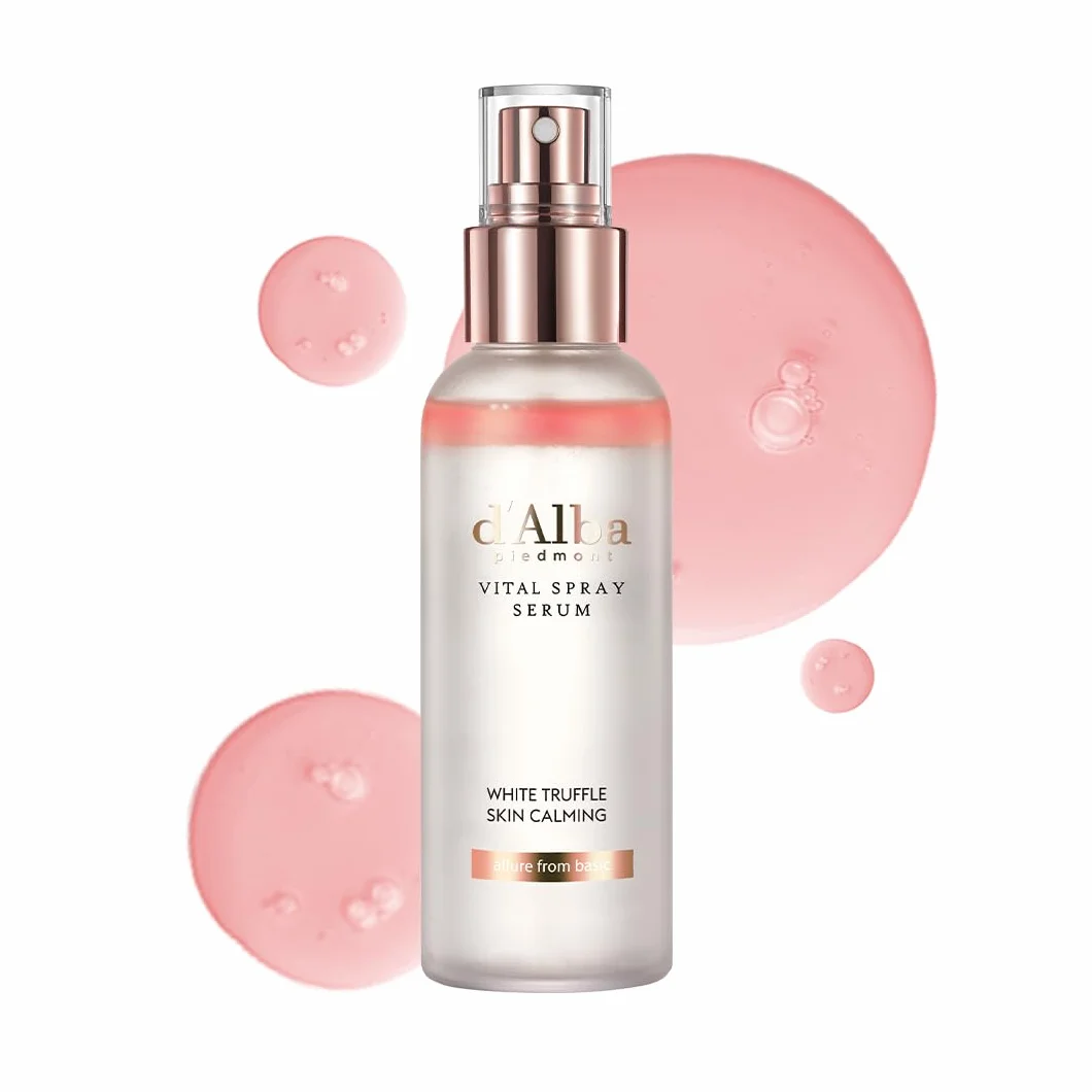 d'Alba Vital Spray Serum Sérum à la Italian White Truffle, Soin Végétalien, Revitalisant, hydratant, Apaisant, Spray pour Visage, Solution SOS pour Peaux Rouges et Sensibles, Soin de la Peau Coréen
