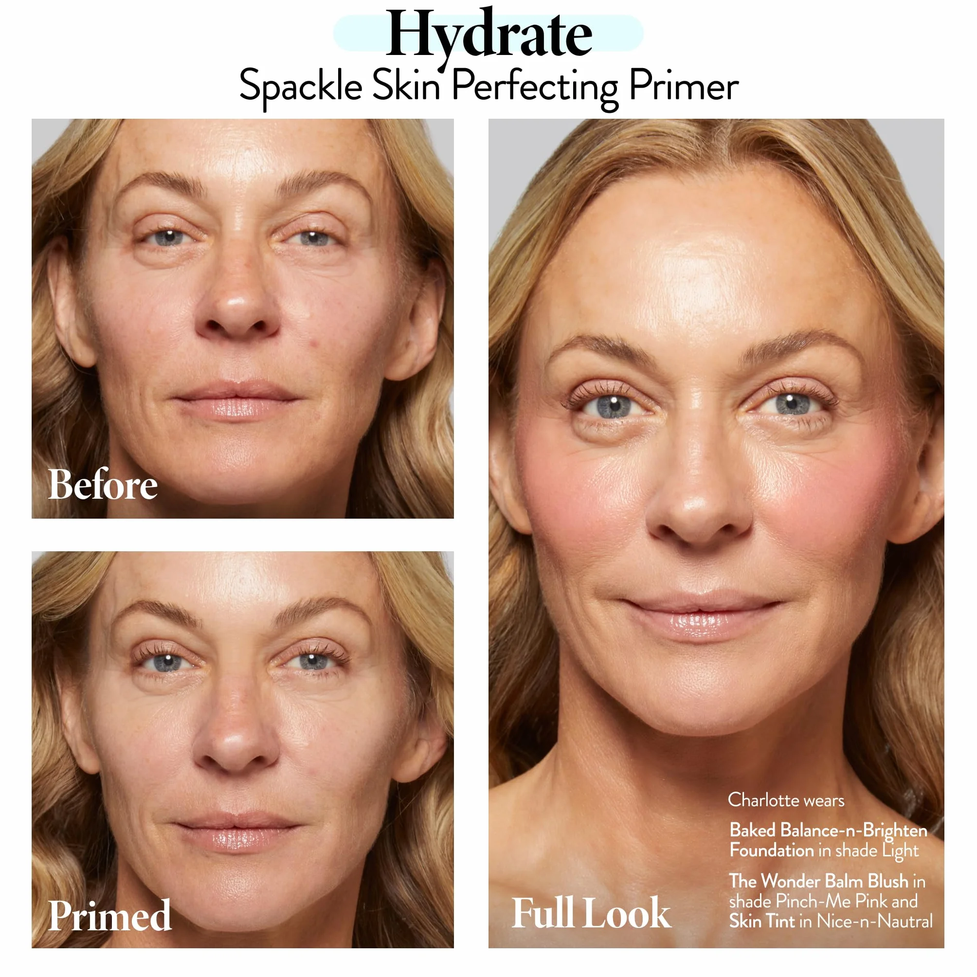 LAURA GELLER NEW YORK Hydrate Spackle Base Hydratante Perfectrice de Peau Sèche, Base de Maquillage, Primer de Maquillage, Beurre de Karité, Aloe Vera, Lisse, Prépare la Peau au Fond de Teint, 56 ml