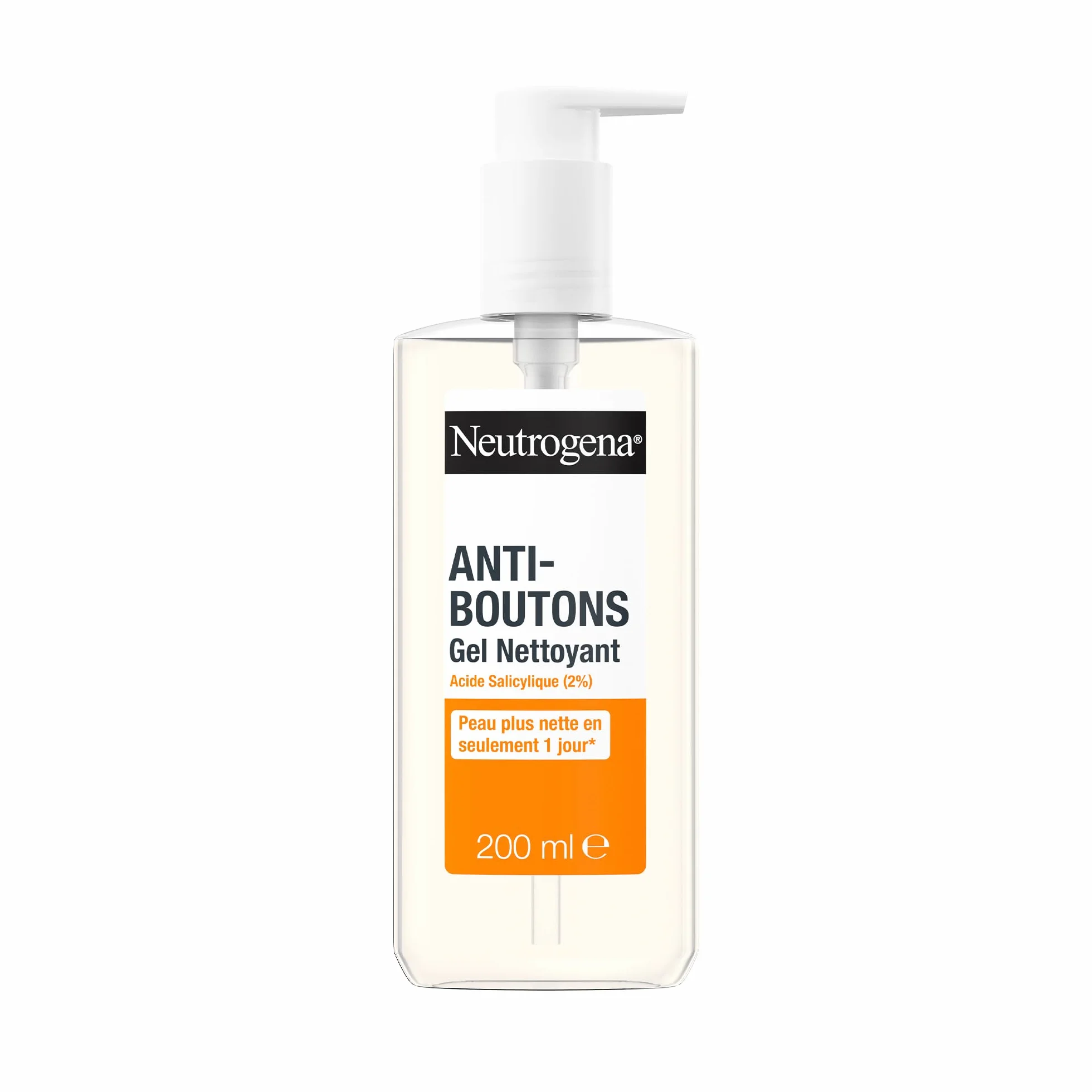 Neutrogena Gel Nettoyant Anti-Boutons Acide Salicylique 2% 200 ml