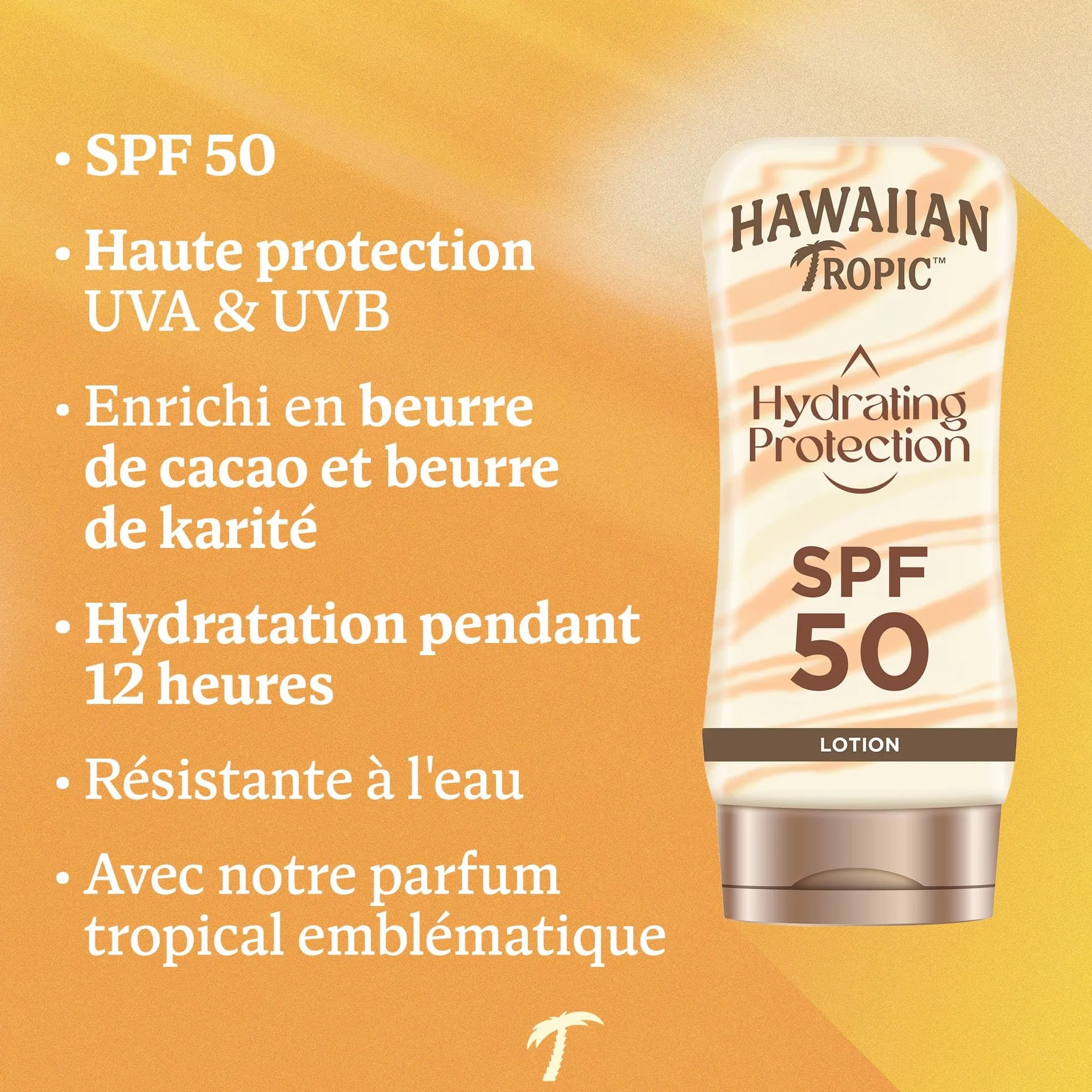 HAWAIIAN Tropic Hydrating Protection Lotion Solaire SPF 50 180ml