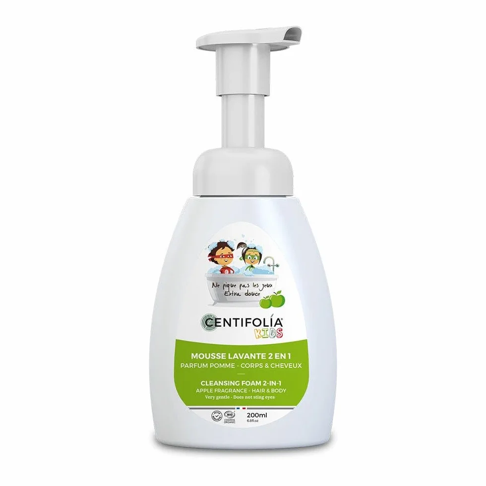 Mousse lavante 2en1 parfum pomme 200ml Kids Centifolia