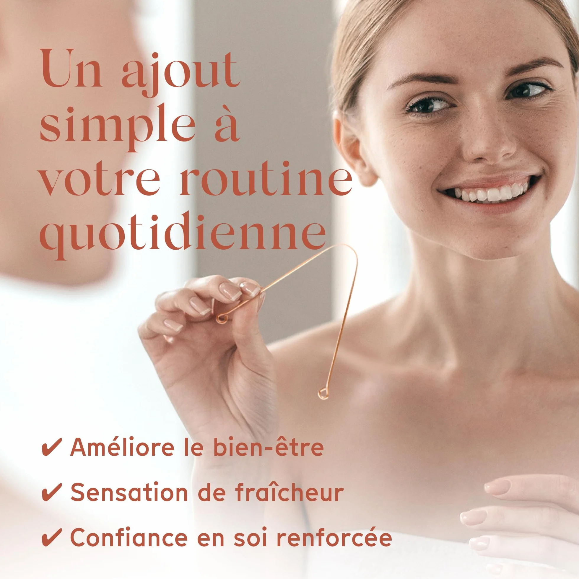 Arista Gratte Langue Cuivre Ayurvédique Antibactérien Haleine Fraîche