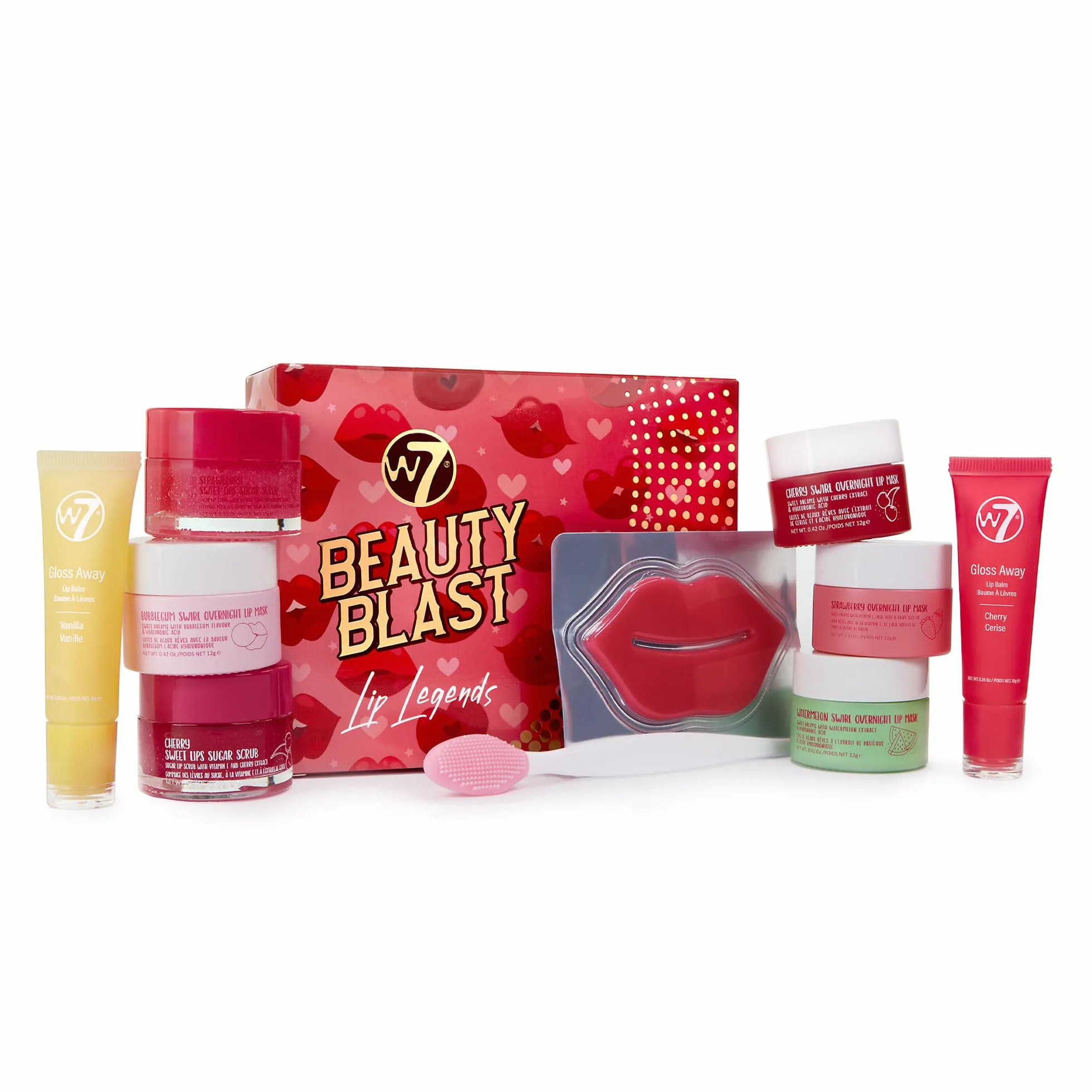 W7 Beauty Blast Lip Legends Sweet Dreams Coffret Cadeau – Masques, Gommages, Baumes et Accessoires Lèvres