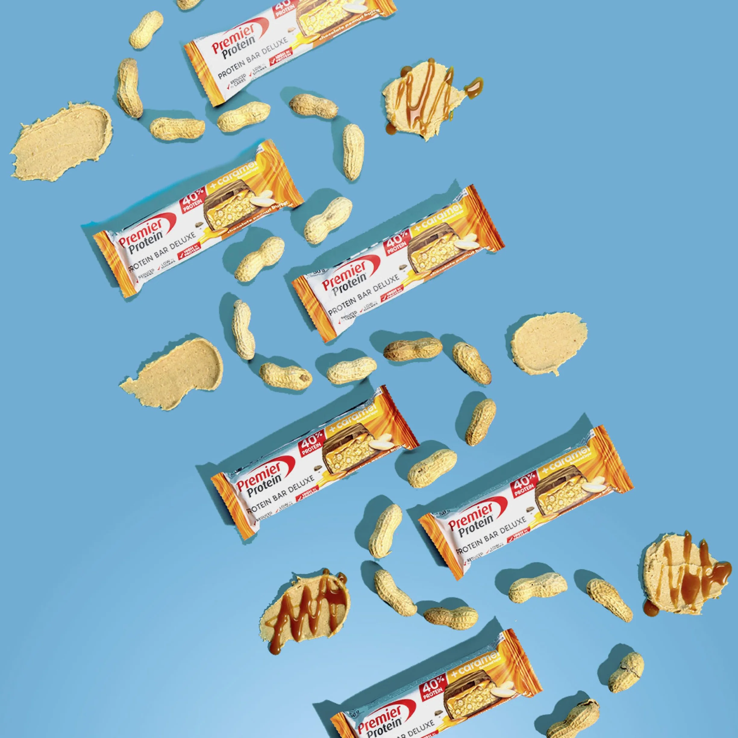 Premier Protein Bar Deluxe Chocolate Peanut Butter 12x50g High Protein Low Sugar