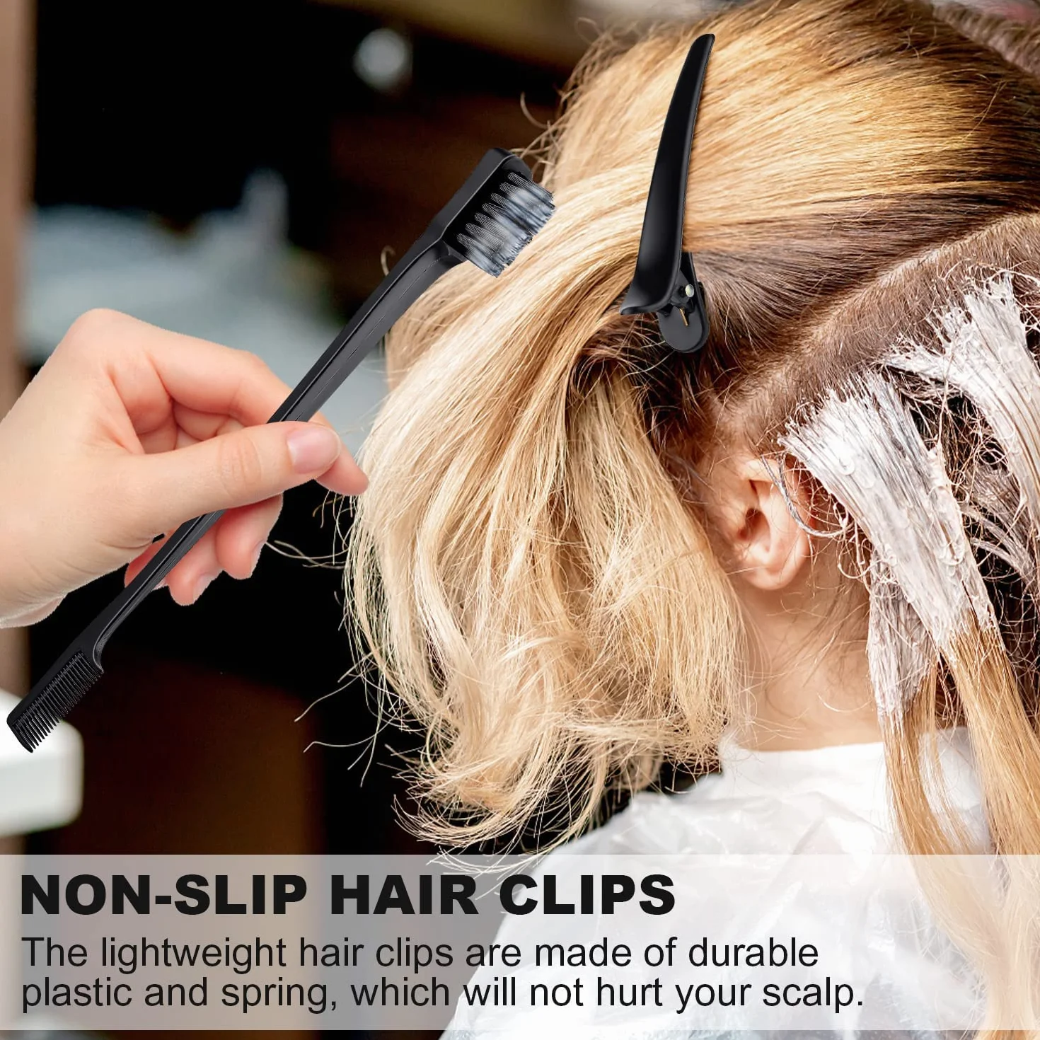 Peigne Baby Hair 3 Pièces Brosse Lissante pour Cheveux Noir