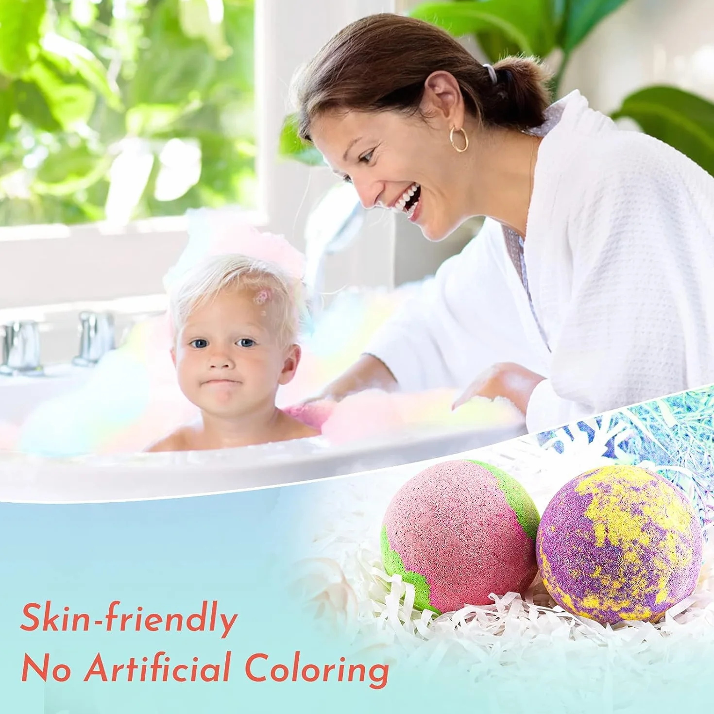 Coffret Cadeau Boules de Bain 14pcs Bombes de Bain Moussant aux Huiles Essentielles Naturels Fait à la Main