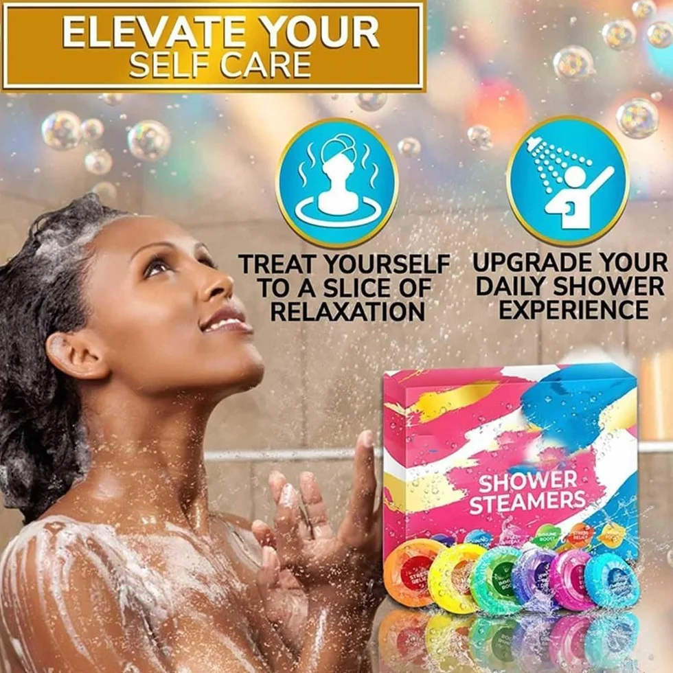 Spray douche aromathérapie - Boîte de 6 huiles essentielles SPA relaxation