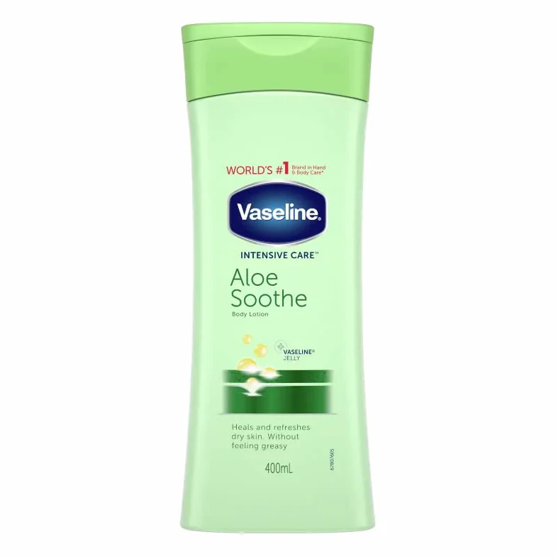 Aloe Soothe- Lot de 3 Crème pour la peaux, soins intensifs à la vaseline- - Apaise les peaux sèches et gercées - 400 ml