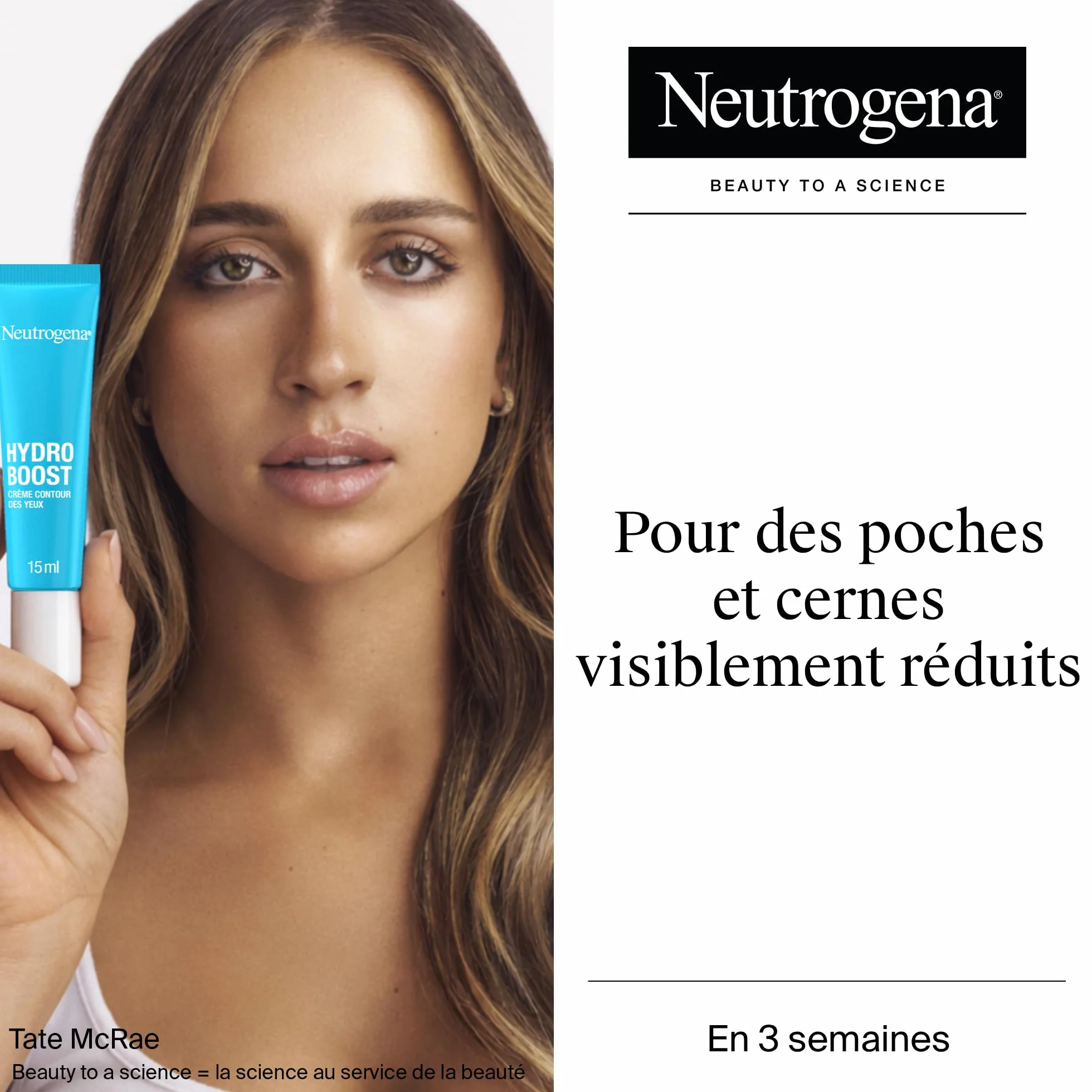 Neutrogena Crème Contour des Yeux Hydro Boost 15 ml Acide Hyaluronique Soin Hydratant Anti-Fatigue
