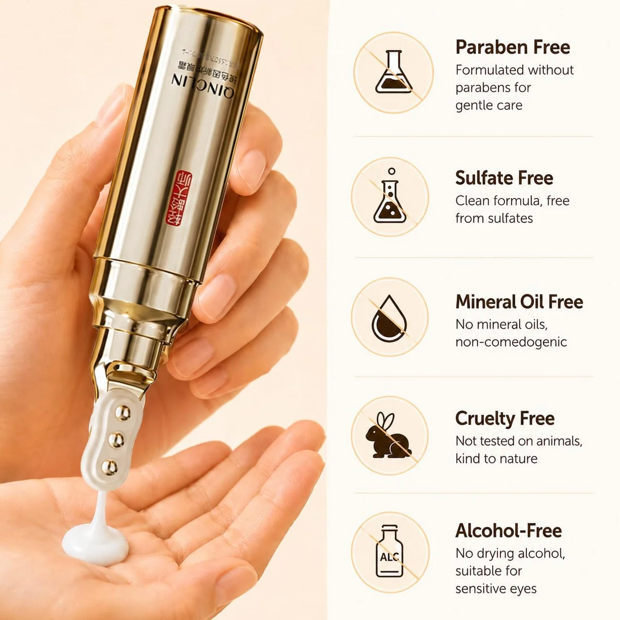 QINGLIN Crème Contour des Yeux Raffermissante