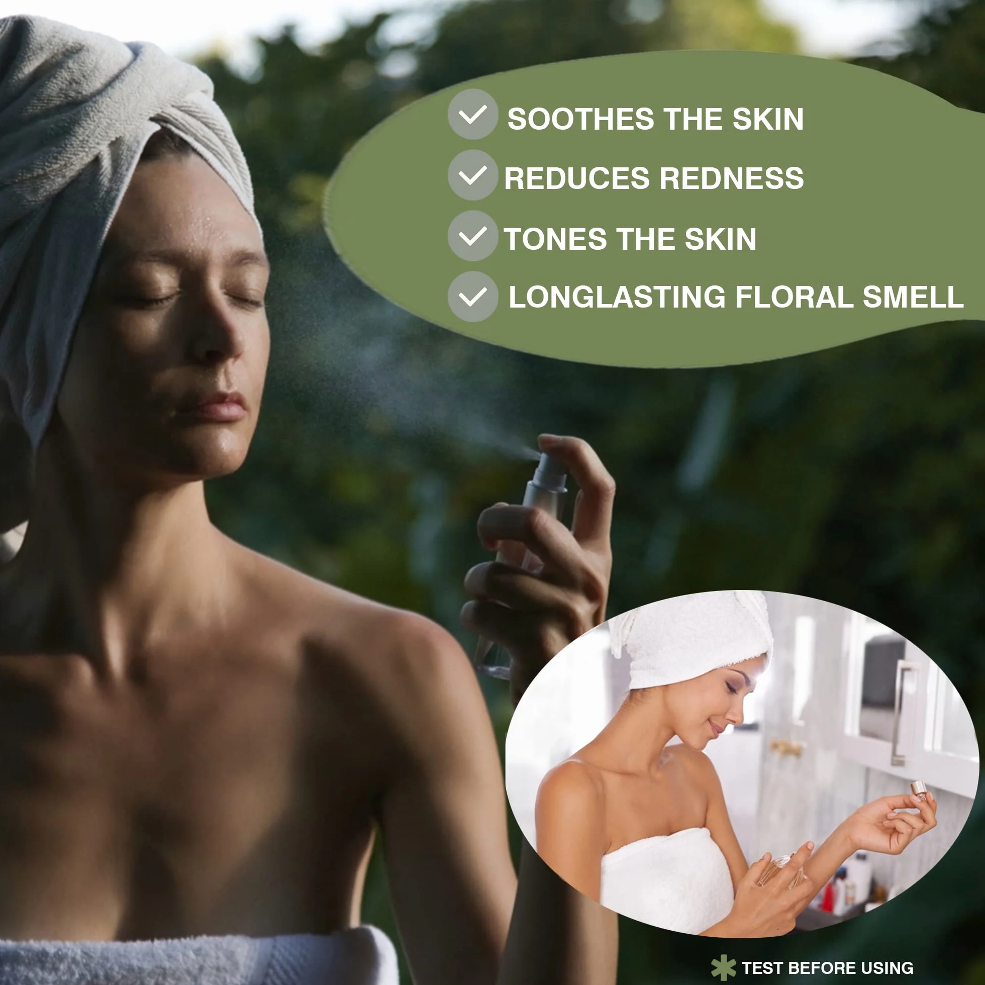 L'eau de Romarin 500 ml Stimule et Renforce la Croissance des Cheveux, Lutte contre les Pellicules et la Chute des Cheveux. Tonique Nettoyant Visage Peaux Grasses
