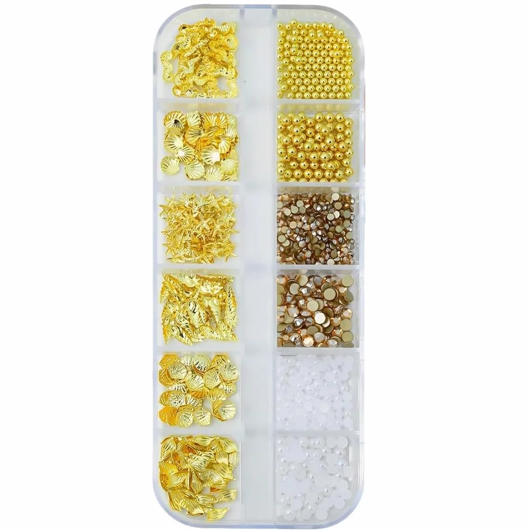 Style marin Nail Art Perle Ongle Nail Charms