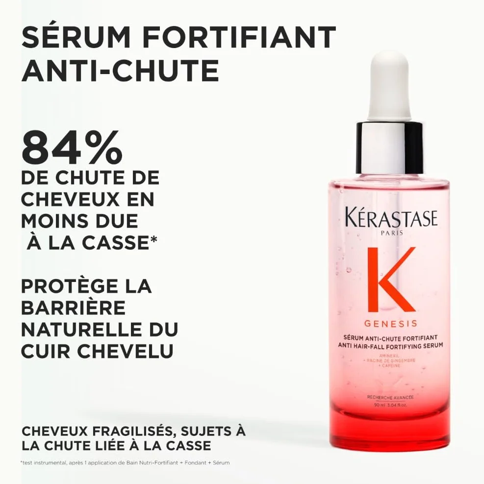KERASTASE Genesis Sérum Anti-Chute Fortifiant Aminexil Caféine Cheveux Cassants Sans Silicone