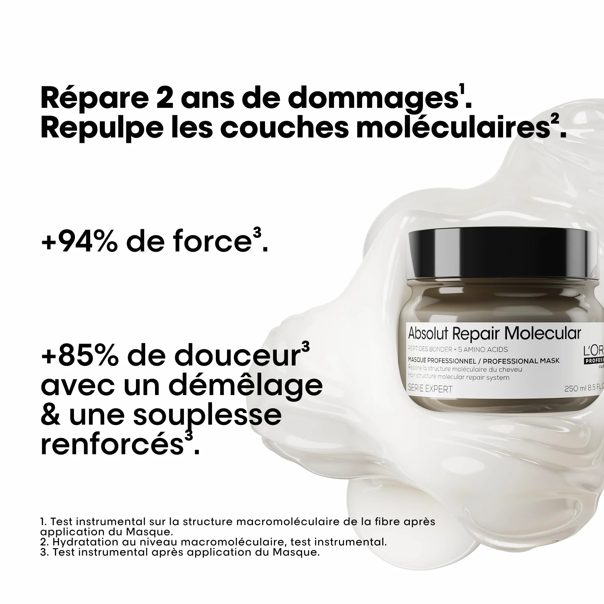 L'OREAL PROFESSIONNEL Masque Réparateur Concentré Absolut Repair Molecular 300 ml
