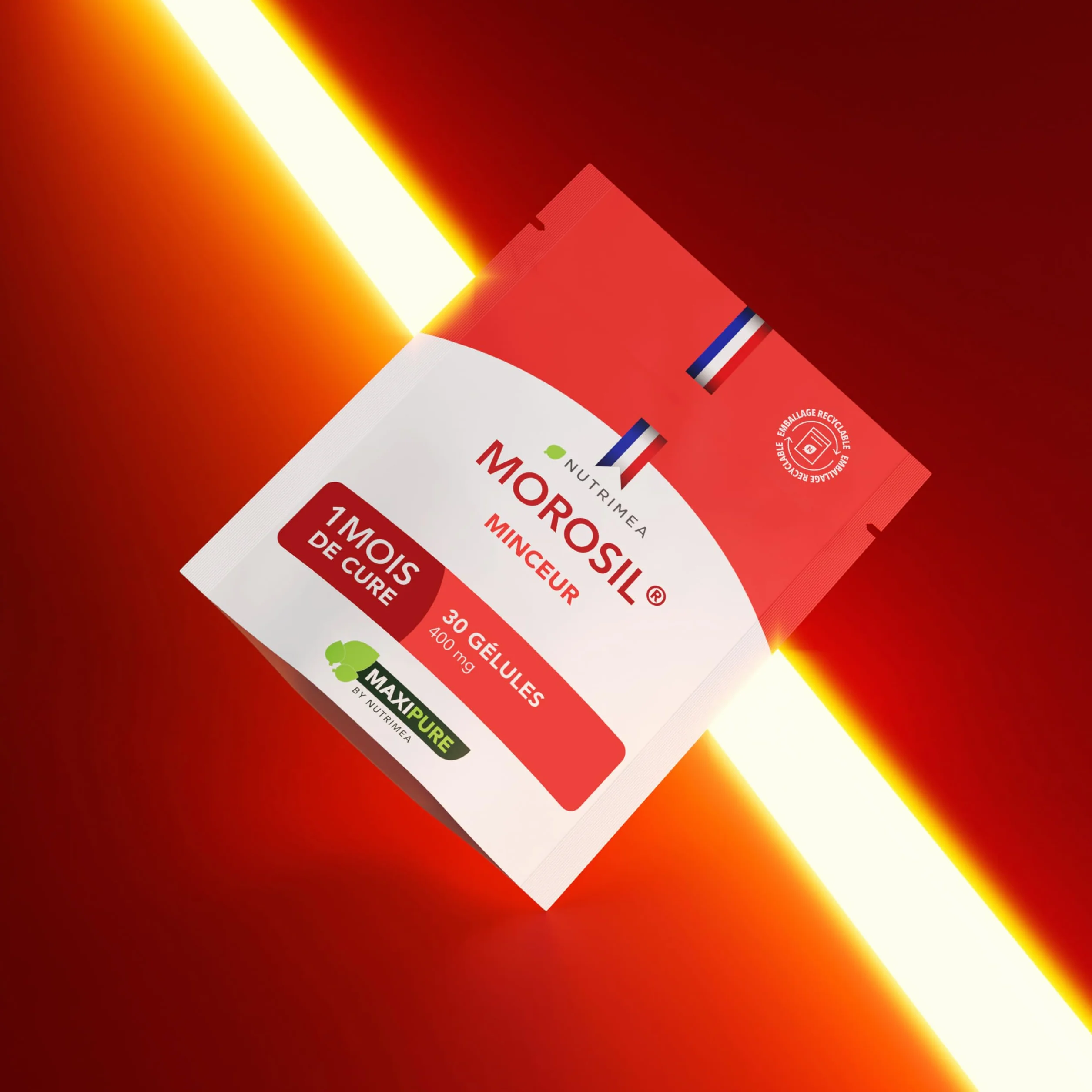 Nutrimea MOROSIL® 400 mg Extrait d’Orange Moro Breveté 30 Gélules Vegan Fabriqué en France