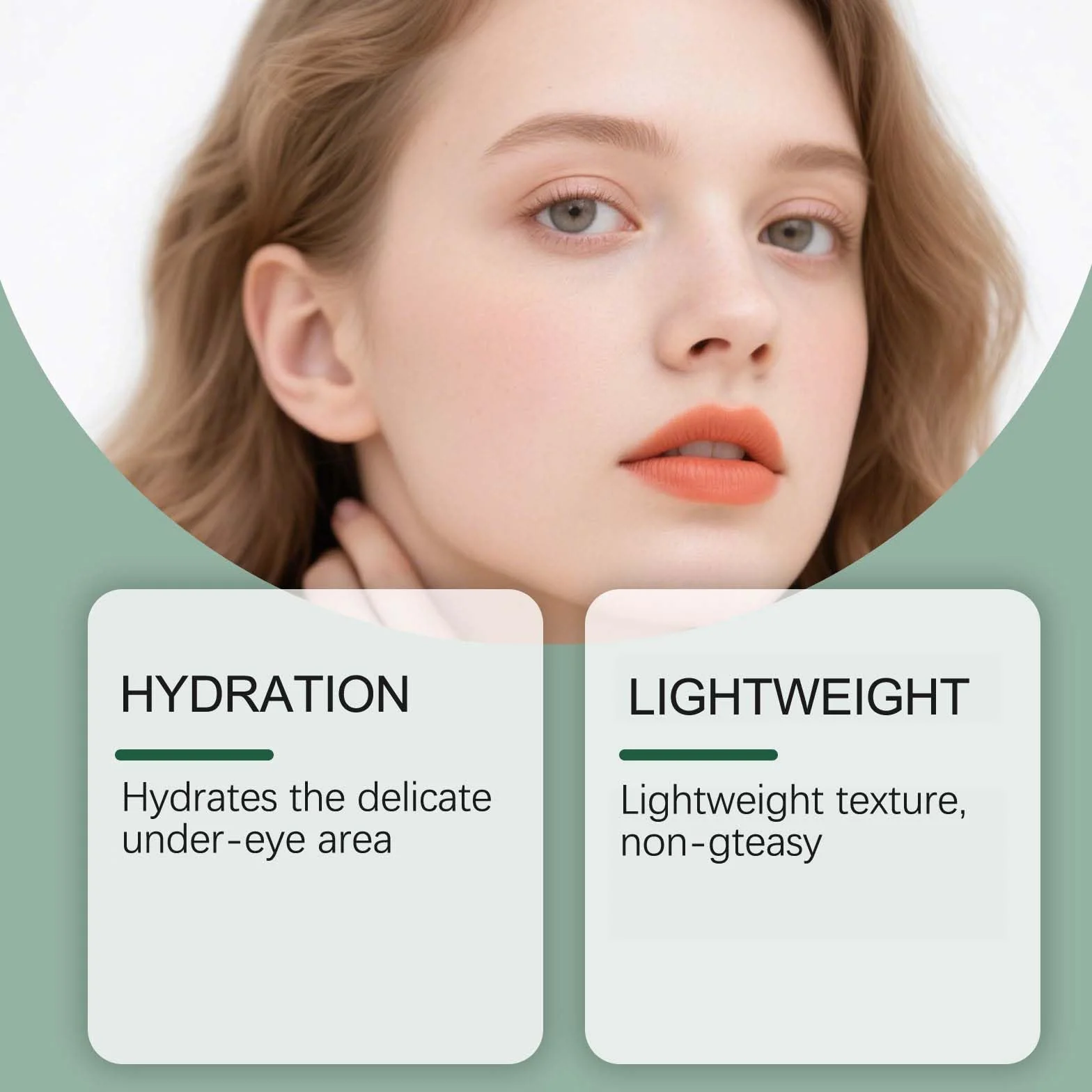 Spray Sérum Yeux Lutein, Rafraîchissant Vitamine E, Hydratant Doux pour Homme et Femme, Absorption Rapide (2Pcs)