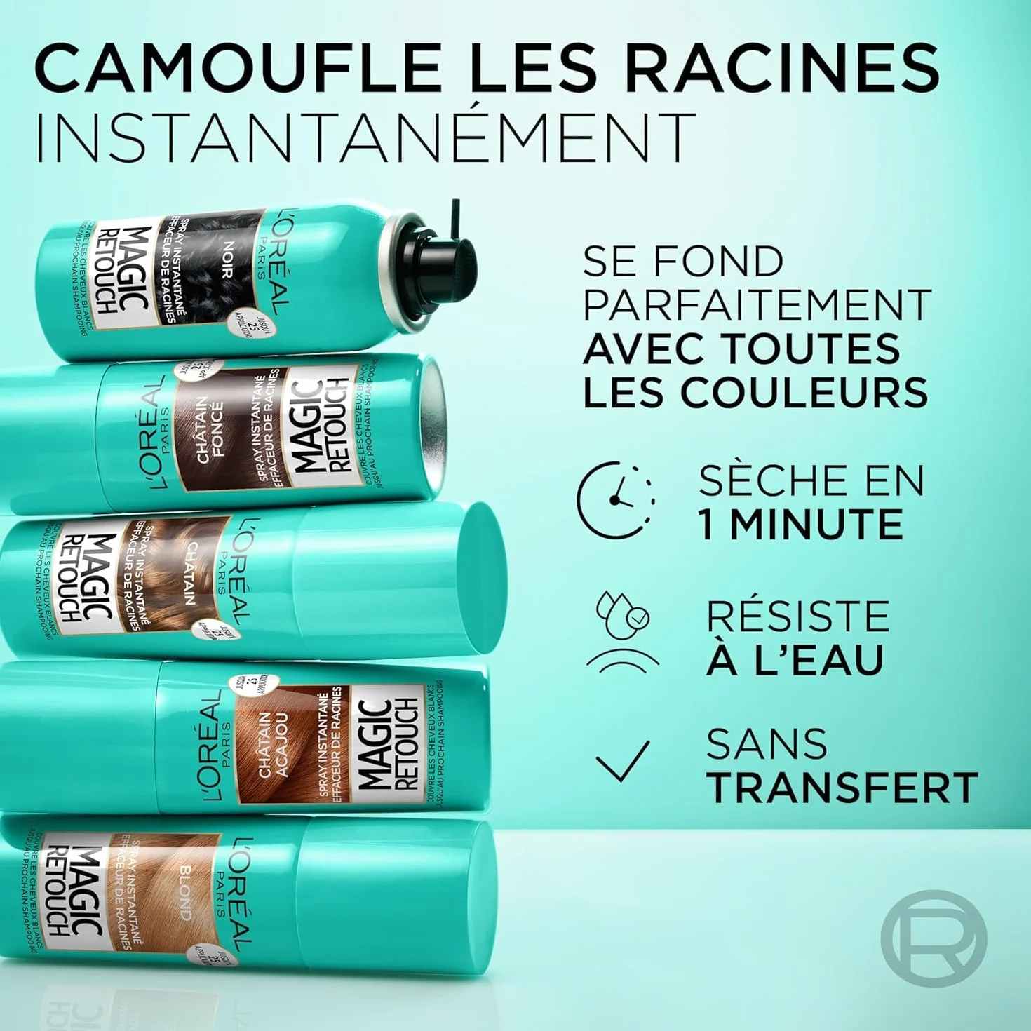 L’ORÉAL PARIS Magic Retouch Spray Correcteur Racines Cheveux Blancs Châtain Foncé 75ml
