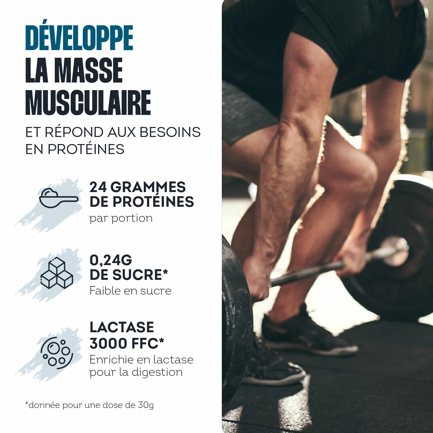 Impulse Nutrition Whey Isolate Chocolat 24g Protéines 750g Fabriqué en France
