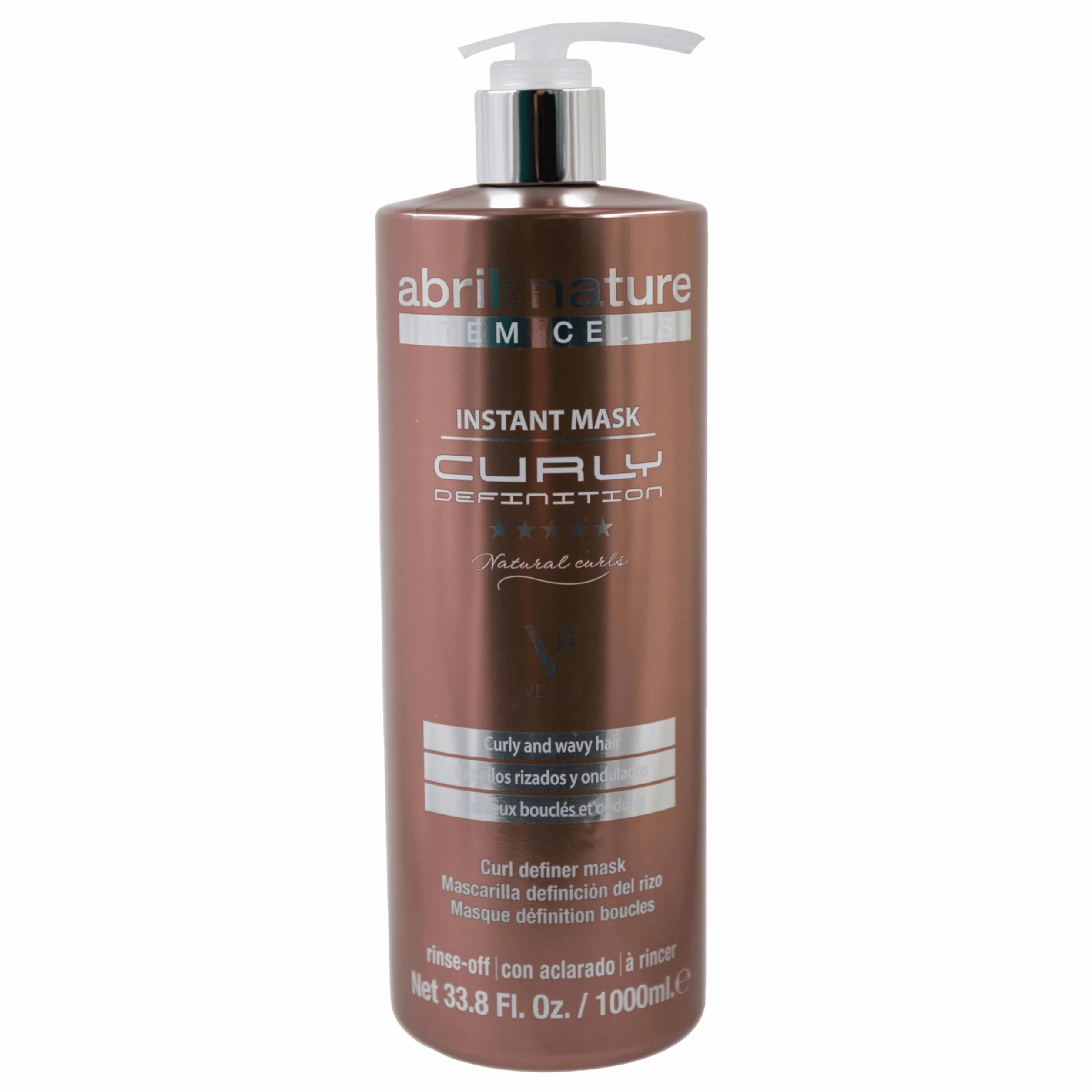 abril et nature - Masque Cheveux Bouclés, Curly Definition, Protection Chaleur Cheveux, Masque Professionnel Hydratant, Définition et Réparation, Après Shampoing Cheveux Bouclés, 1000 ml