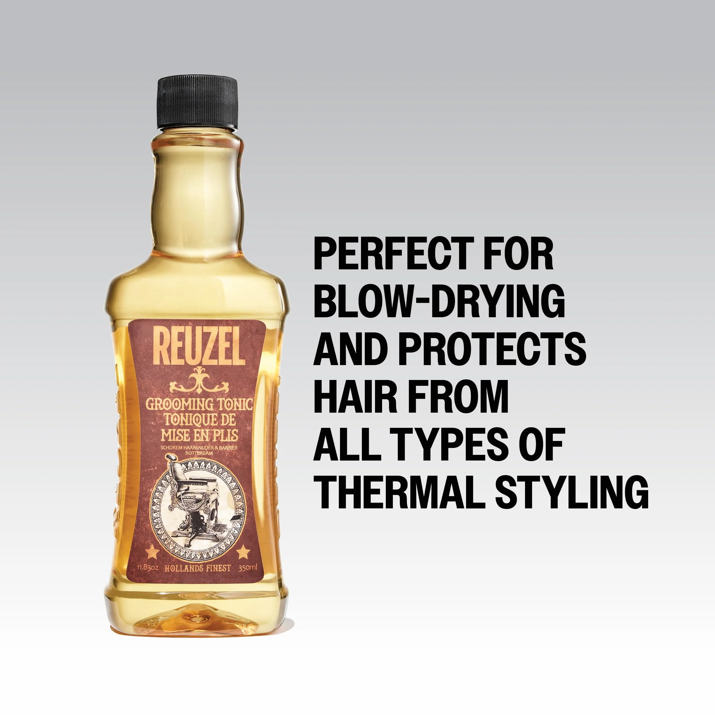 Reuzel Tonique de Toilettage pour Homme avec Hamamélis/ l'Ortie/ l'Huile d'Argan/ l'Extrait de Romarin 11,83 oz/350 ml