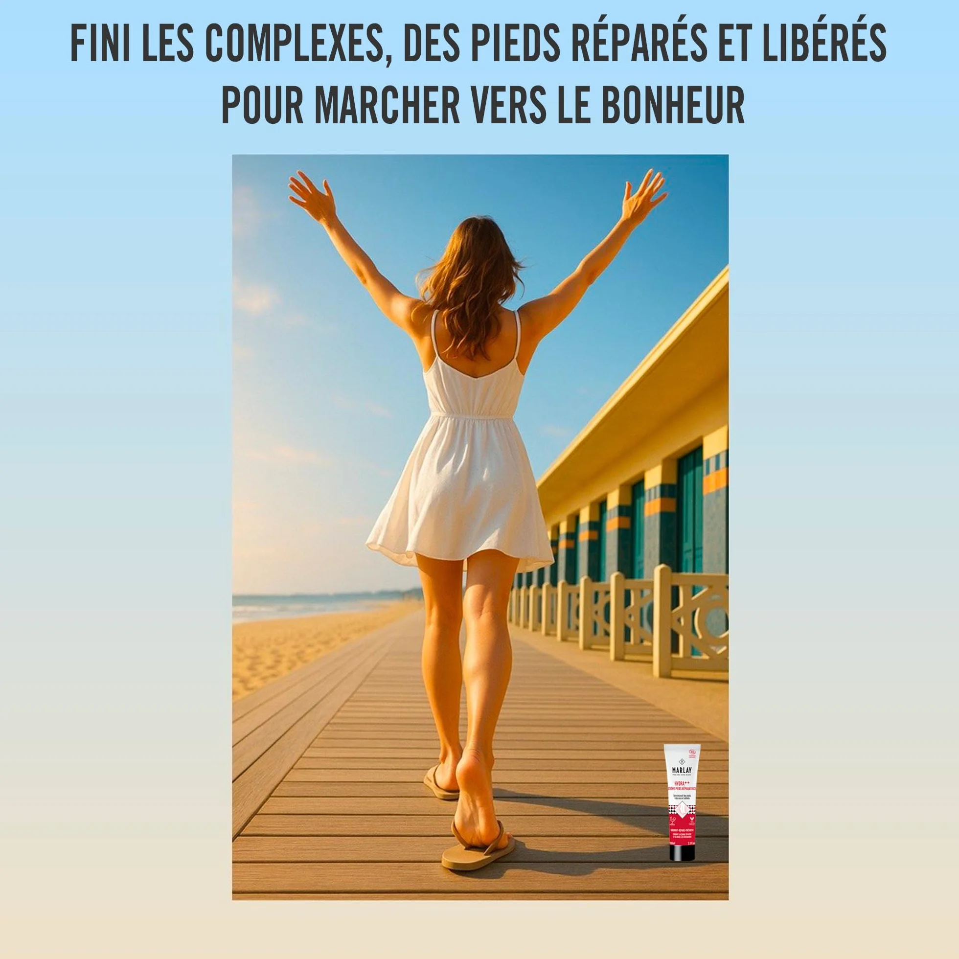 Crème Pieds HYDRA++ Réparation Intense Soin pour Pieds Très Secs Abîmés Fissurés Certifié Bio Cosmos Organic 99% d'Origine Naturelle Made in France 100 ml