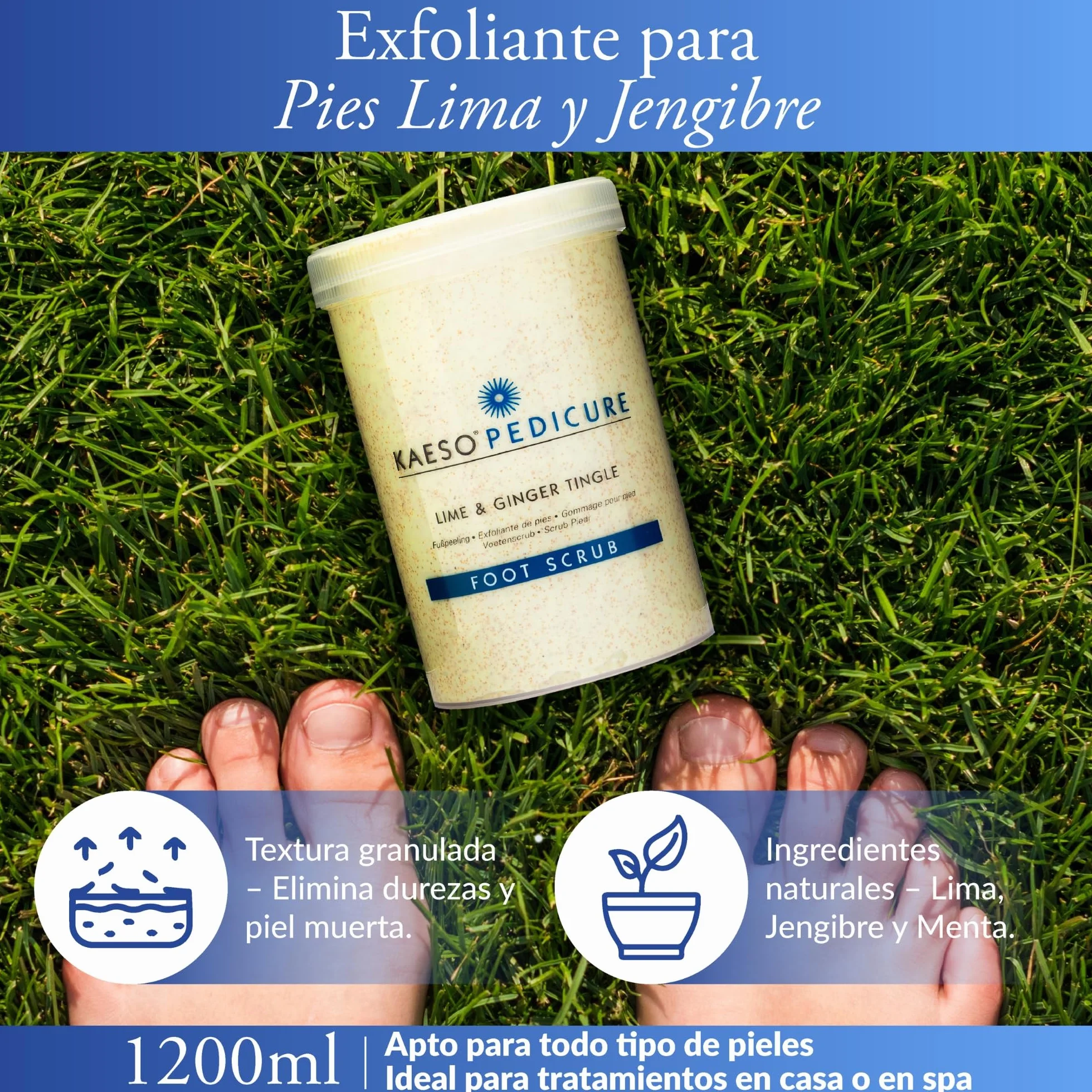 Kaeso Foot Scrub Lime and Ginger Tingle 1200 ml