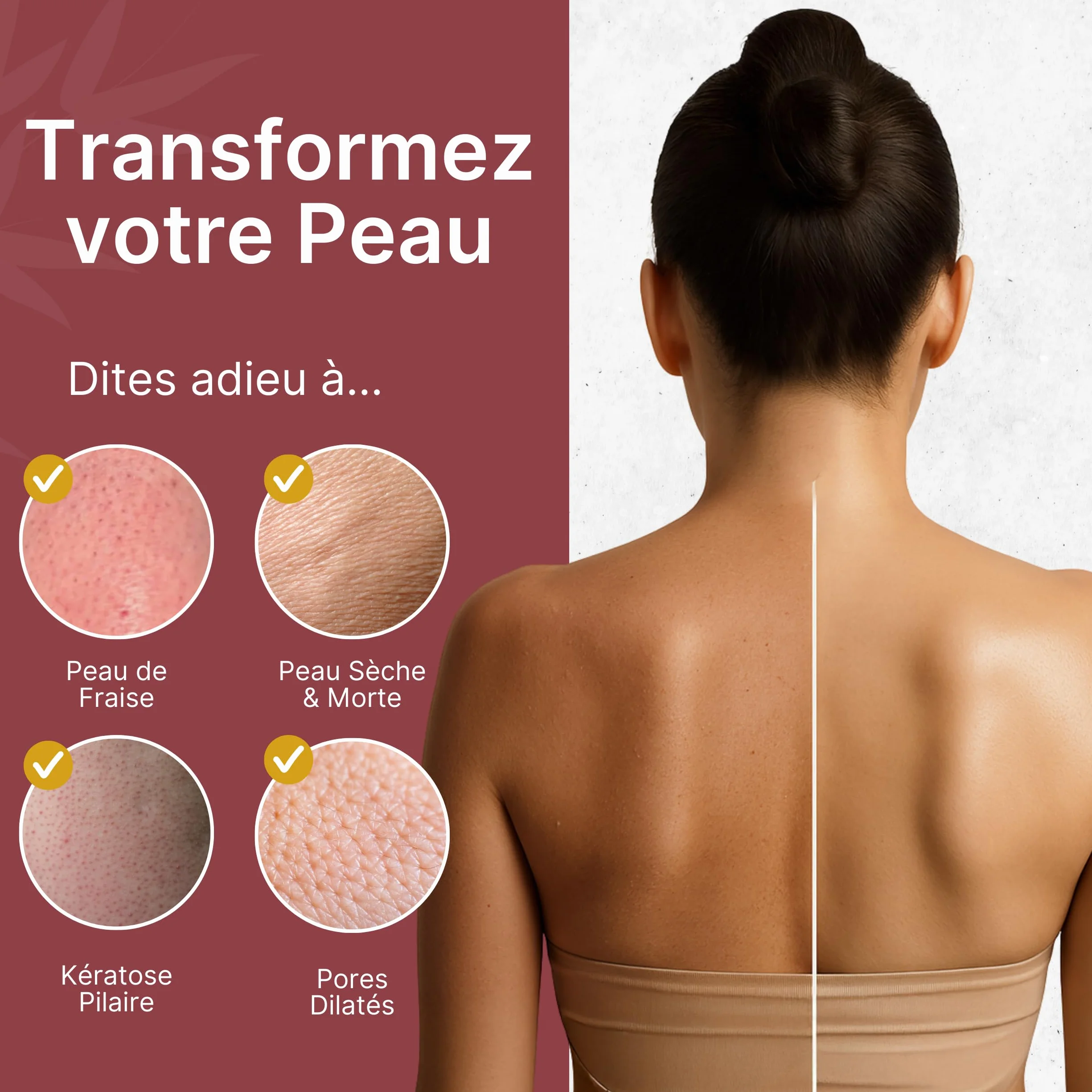 Kit 2 Gants Exfoliants Corps Fibres Naturelles Peau Morte Gommage Douche