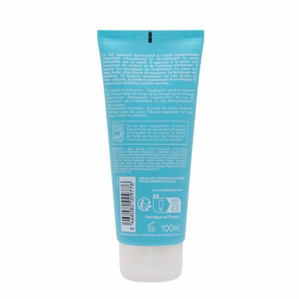 Trousse Essentiels Solaires Voyage Corine de Farme SPF 50 Crème Visage 50 ml, Eau Parfumée des Îles 100 ml, Lait Après-Soleil Acide Hyaluronique 100 ml