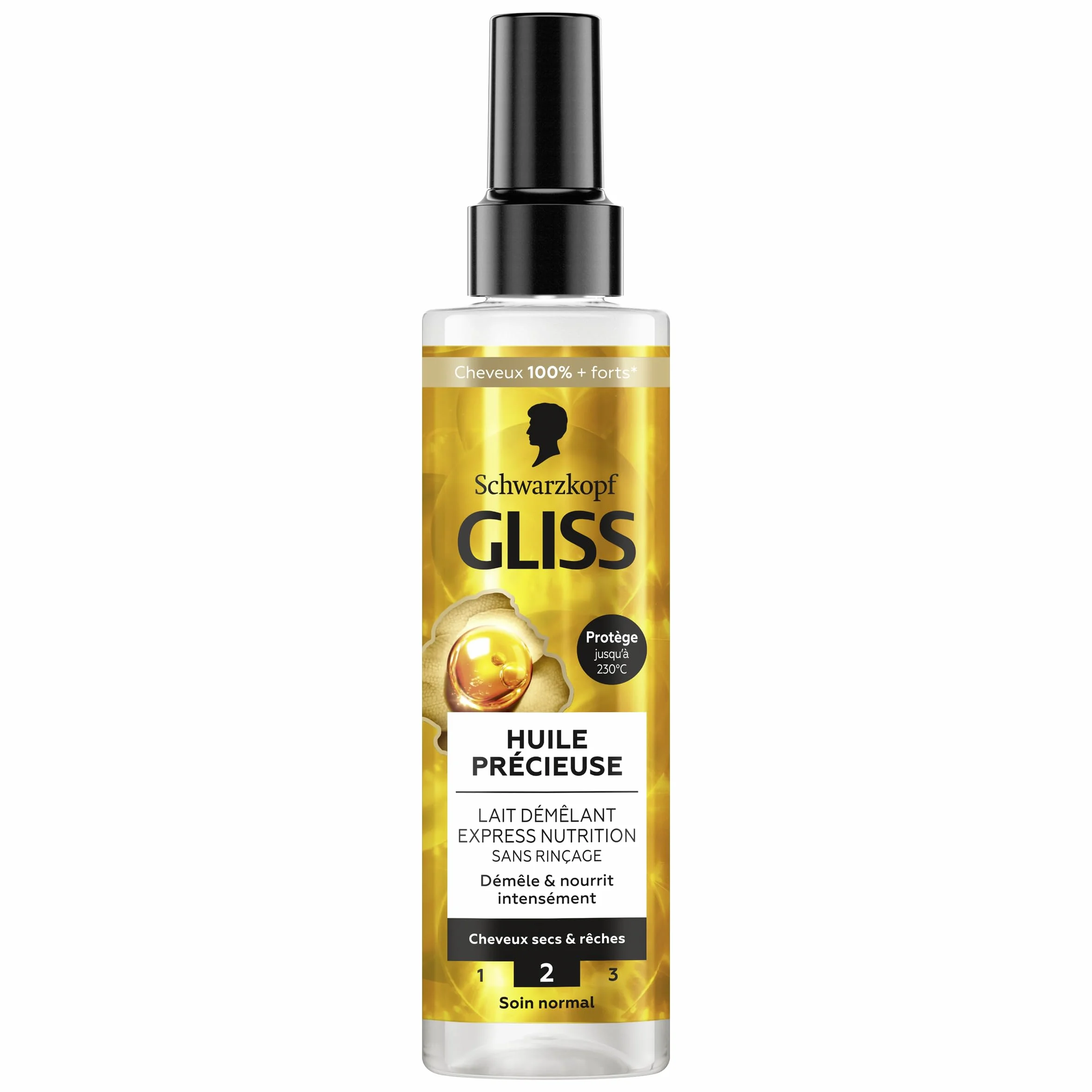 Schwarzkopf Gliss Lait Demelant Express Huile Precieuse Nutrition Protection 230 C 200 ml