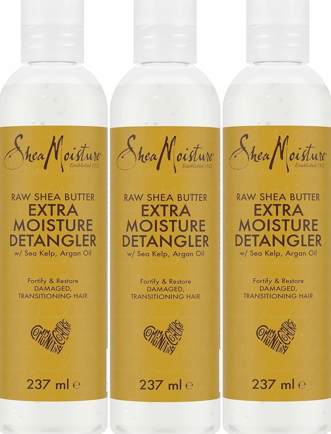 Shea Moisture Extra Moisture Démêlant 237 ml beurre de karité brut varech huile d'argan