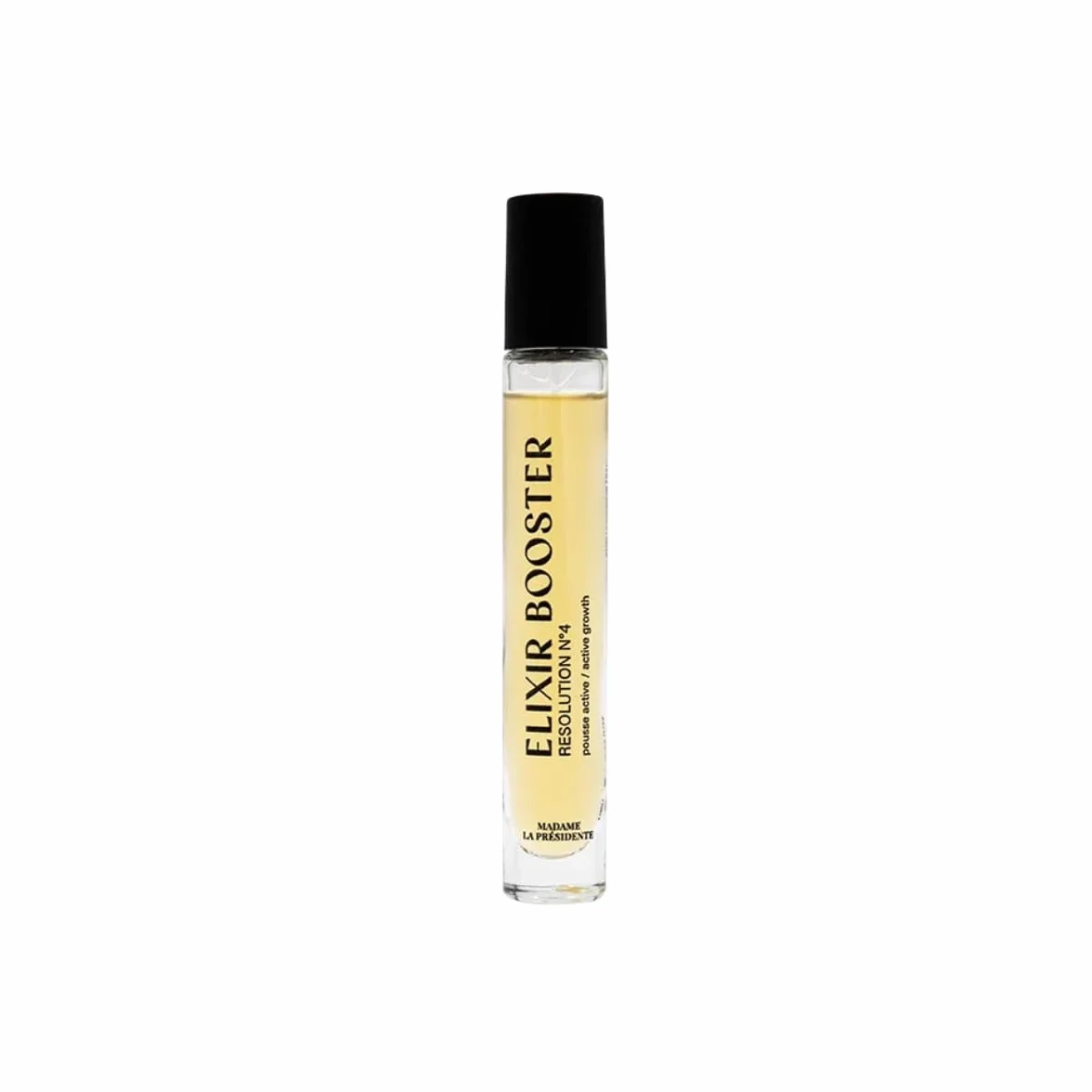 Madame La Présidente - Résolution N°4 Elixir Booster – Accélère la pousse – Réduit la Chute – Tous Types de Cheveux - Complexe Exclusif Capillum Fortis – Vegan – Made in France – 10 ml