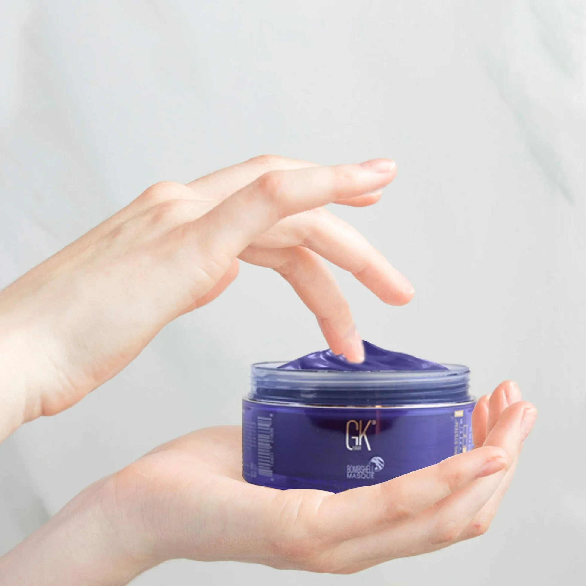 GKhair Ultra Blond Bombshell cheveux 200 g Masque Coloration Masque Hydratant Violet Semi Permanent Hair Color Pigments