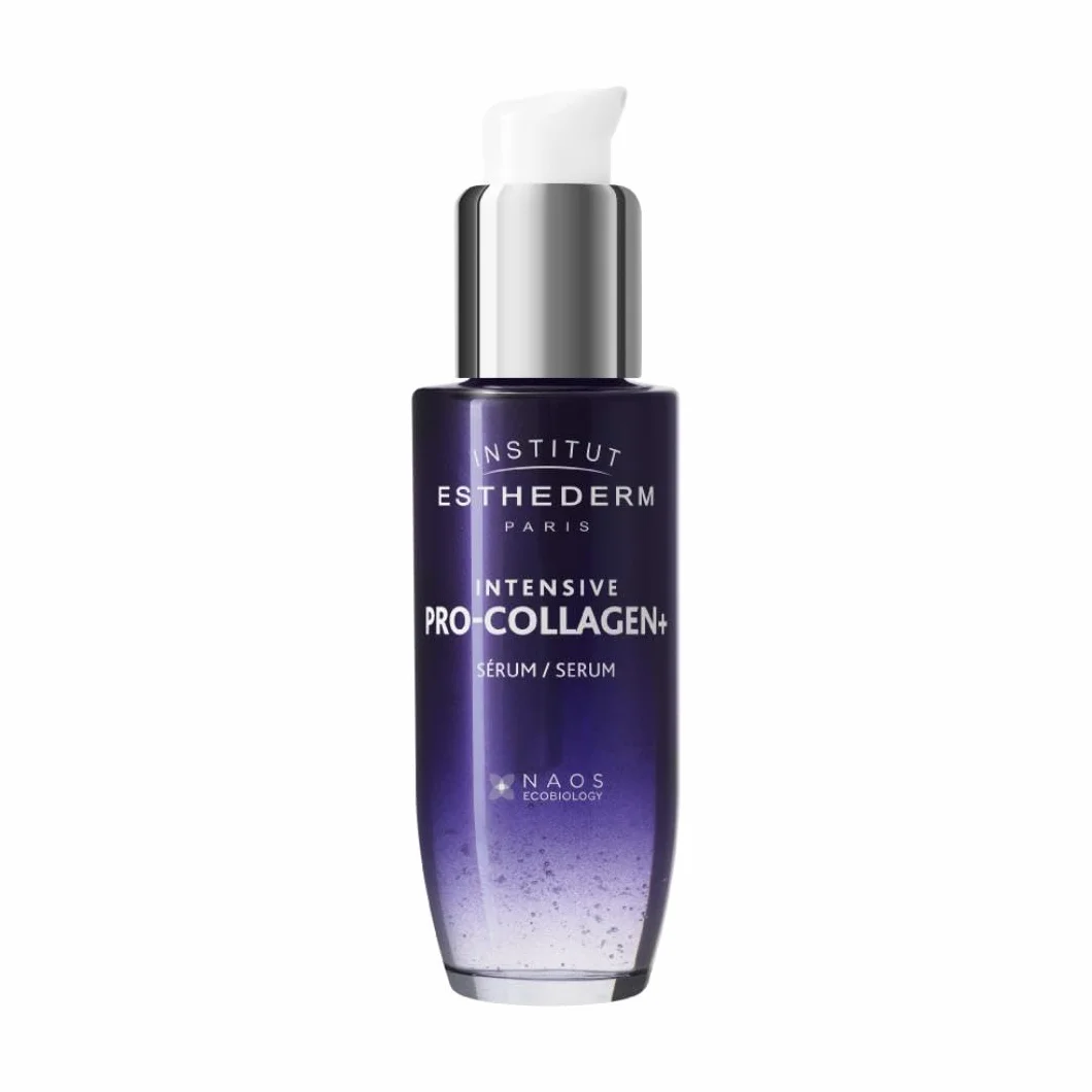 Institut Esthederm - Intensive Pro-Collagen+ - Serum Fermeté Visage & Cou - Texture Gel, Sans Fini Gras - Flacon Pompe 30ml