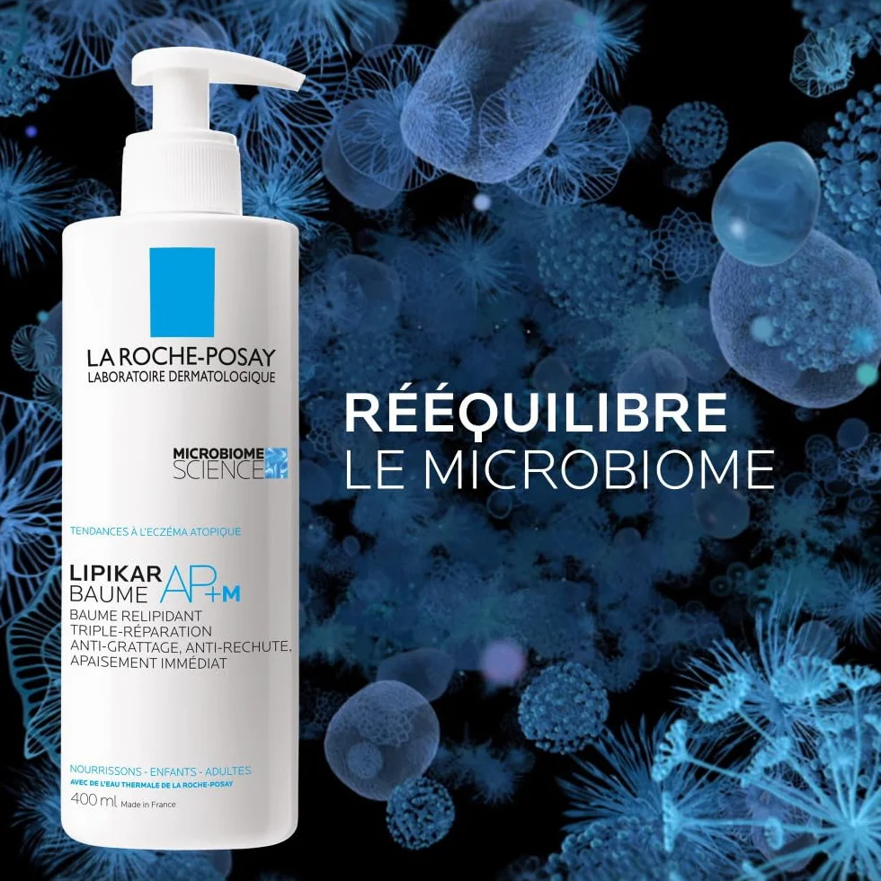 La Roche-Posay - Lipikar Baume AP+M - Crème Hydratante Corps Triple Réparation - Apaise Durablement les Peaux Sèches Atopiques - Beurre de karité, Aqua Posæ, Niacinamide - Crème Corps Haute Tolérance