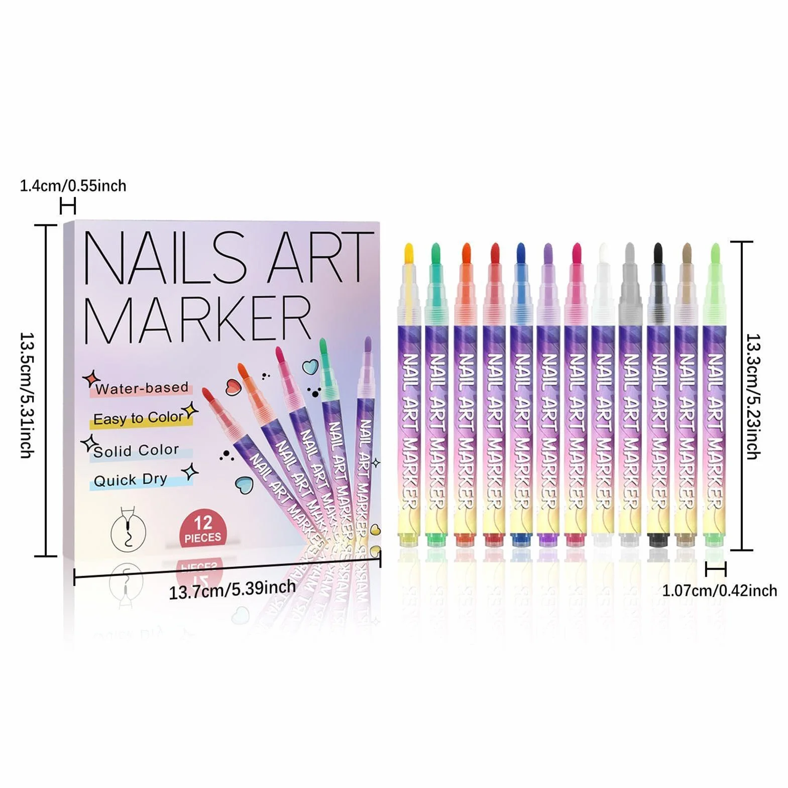 Vernis À Ongles Stylo Marker Pointe Feutre DIY Manucure Décoration Dotting Pen Outils Pour Salon
