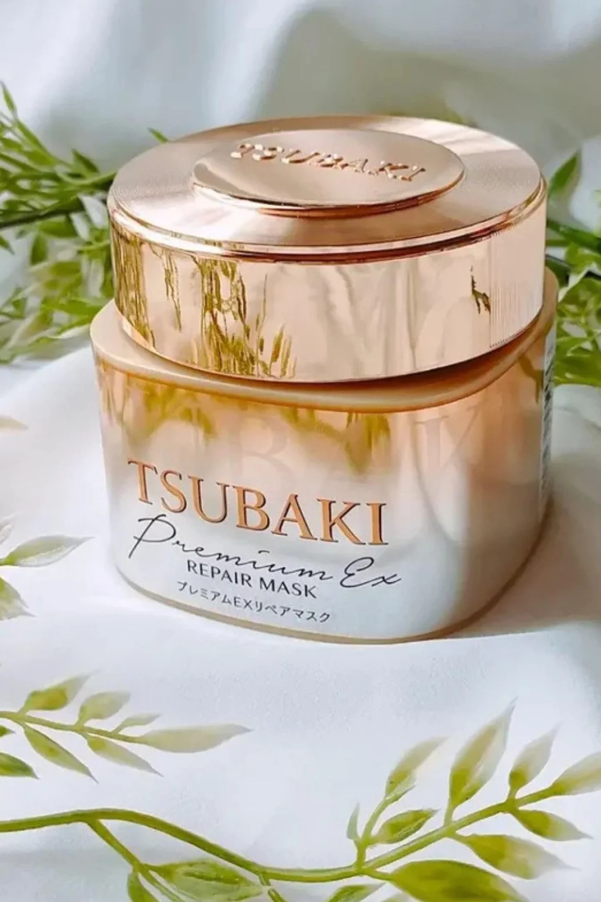 Tsubaki Shiseido Premium Repair Hair Mask Green Tea 180g