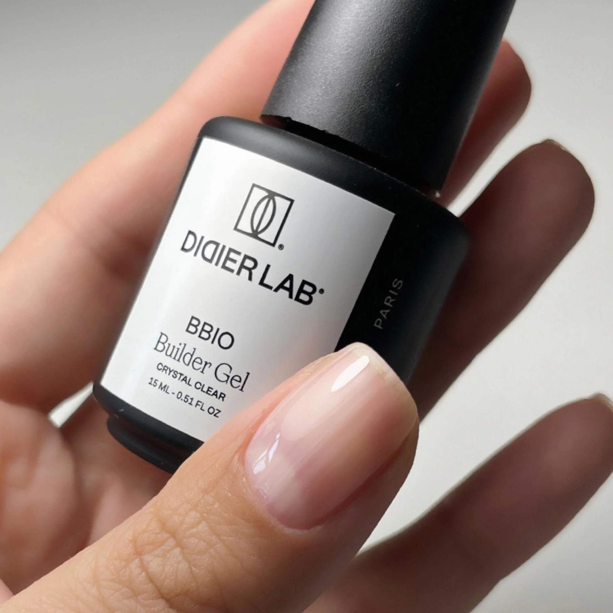 DIDIER LAB – Builder Gel en Flacon BBIO 15ml e tGel Top Coat Super Shiny 10ml Set – Base Constructrice Transparente et Fini Ultra Brillant pour Ongles Solides et Longue Tenue –Formule Durable No Wipe