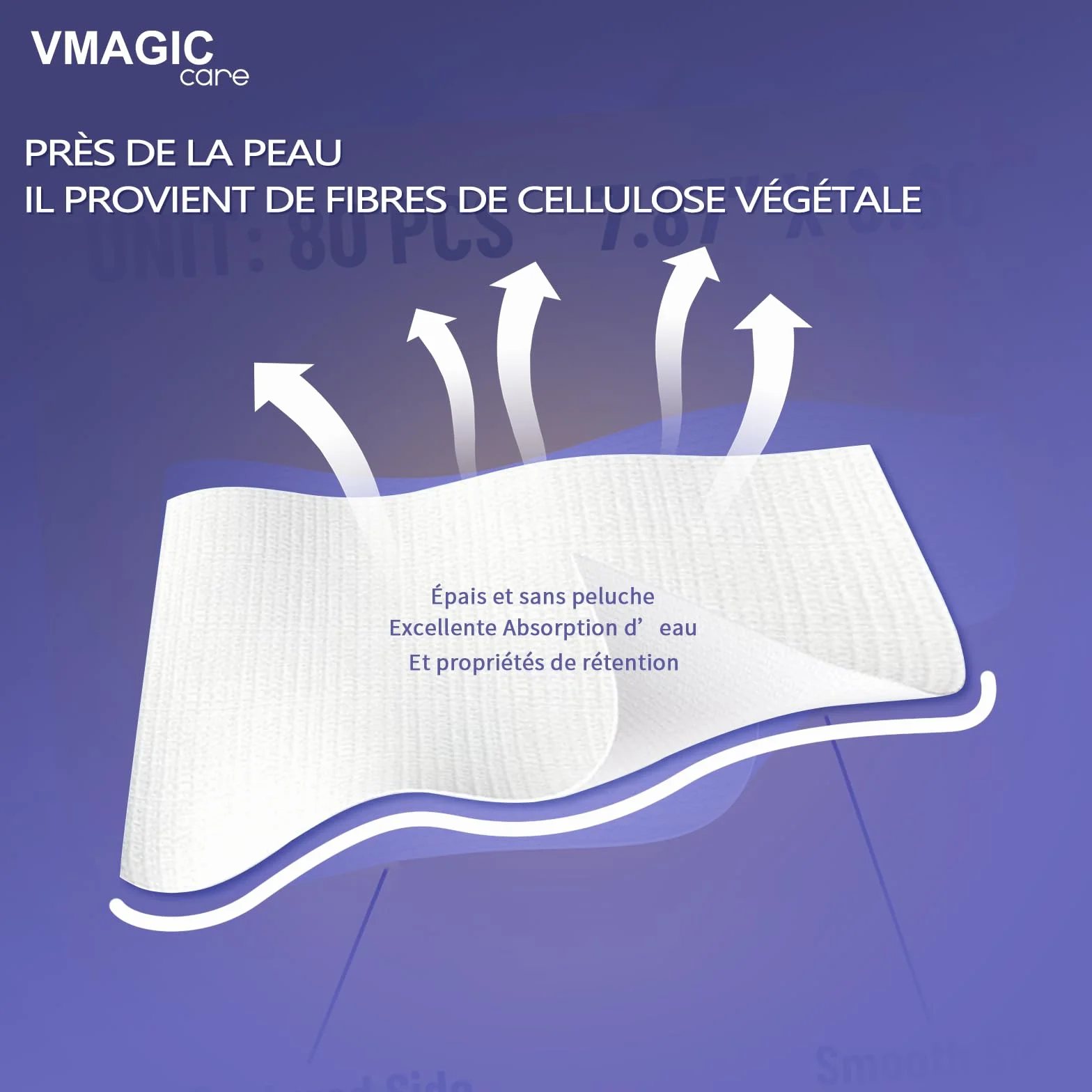 Serviettes visage jetables en coton 20x20 cm 120 pièces sans parfum démaquillage soins bébé