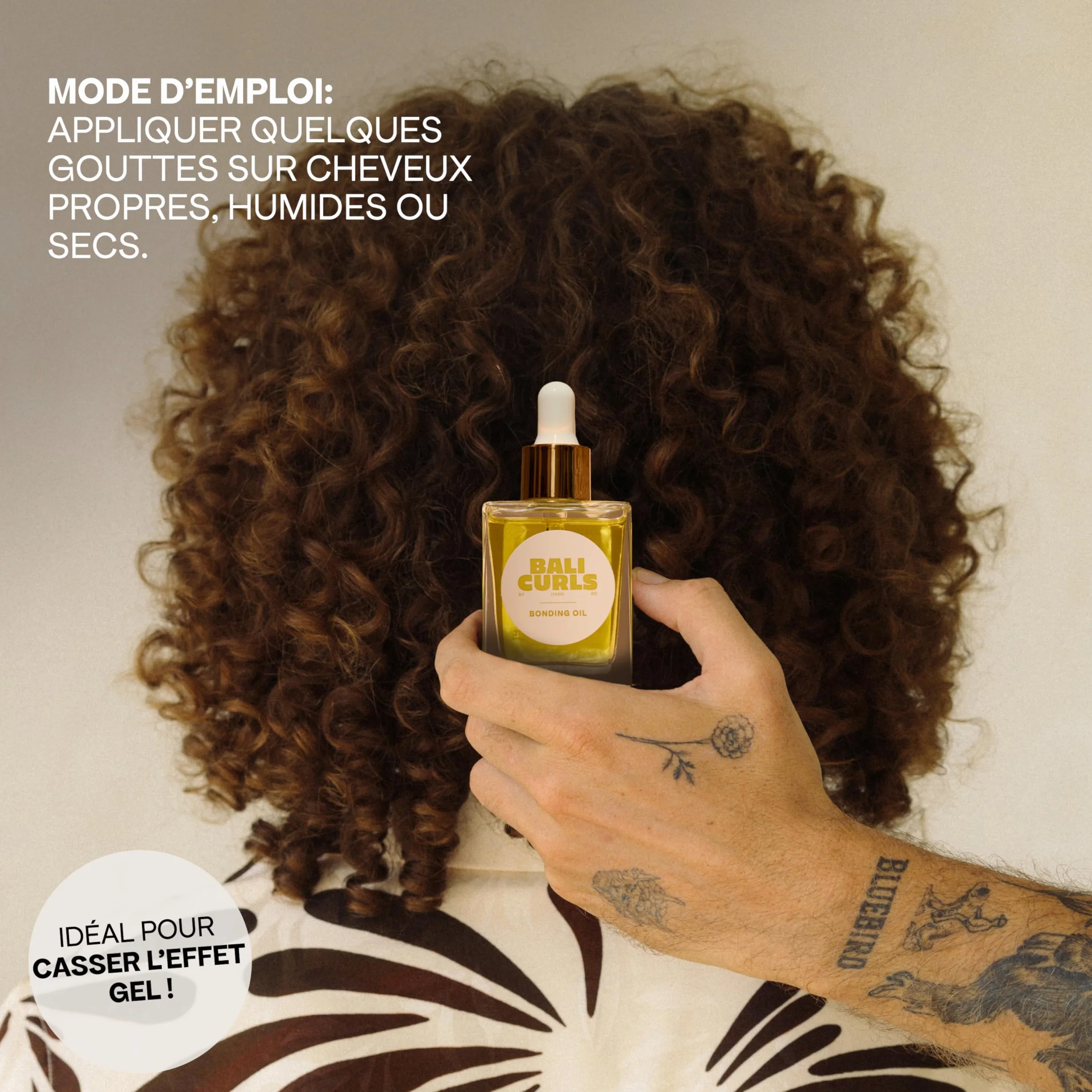 BALI CURLS Bonding Oil - Huile capillaire hydratante pour cheveux bouclés et secs - 30 ml