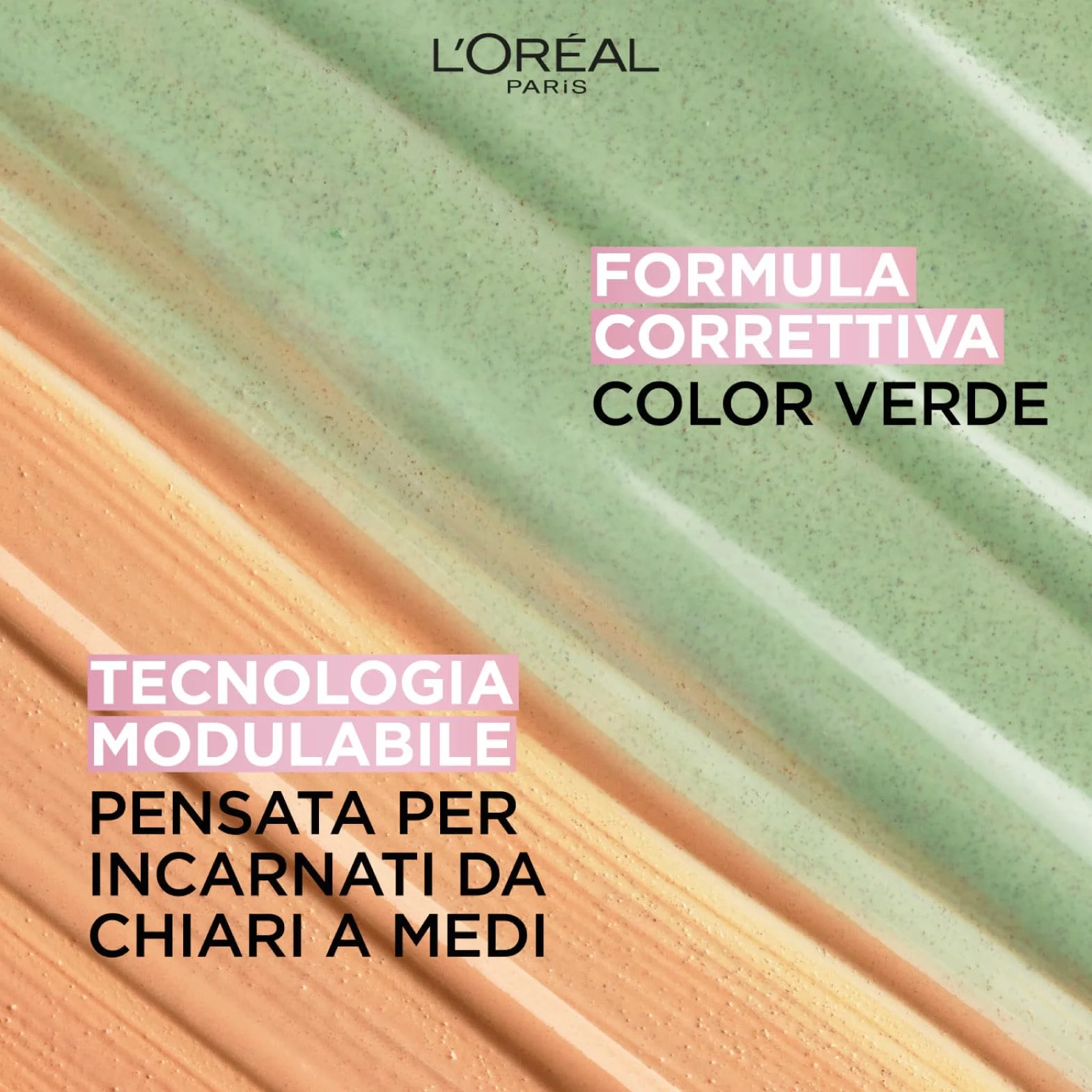 L'Oréal Paris Magic CC Cream 24H Moisturising Anti-Redness Green Cream 5in1 Universal Shade Long-Lasting Velvety Skin Effect - 2 flacons de 30ml