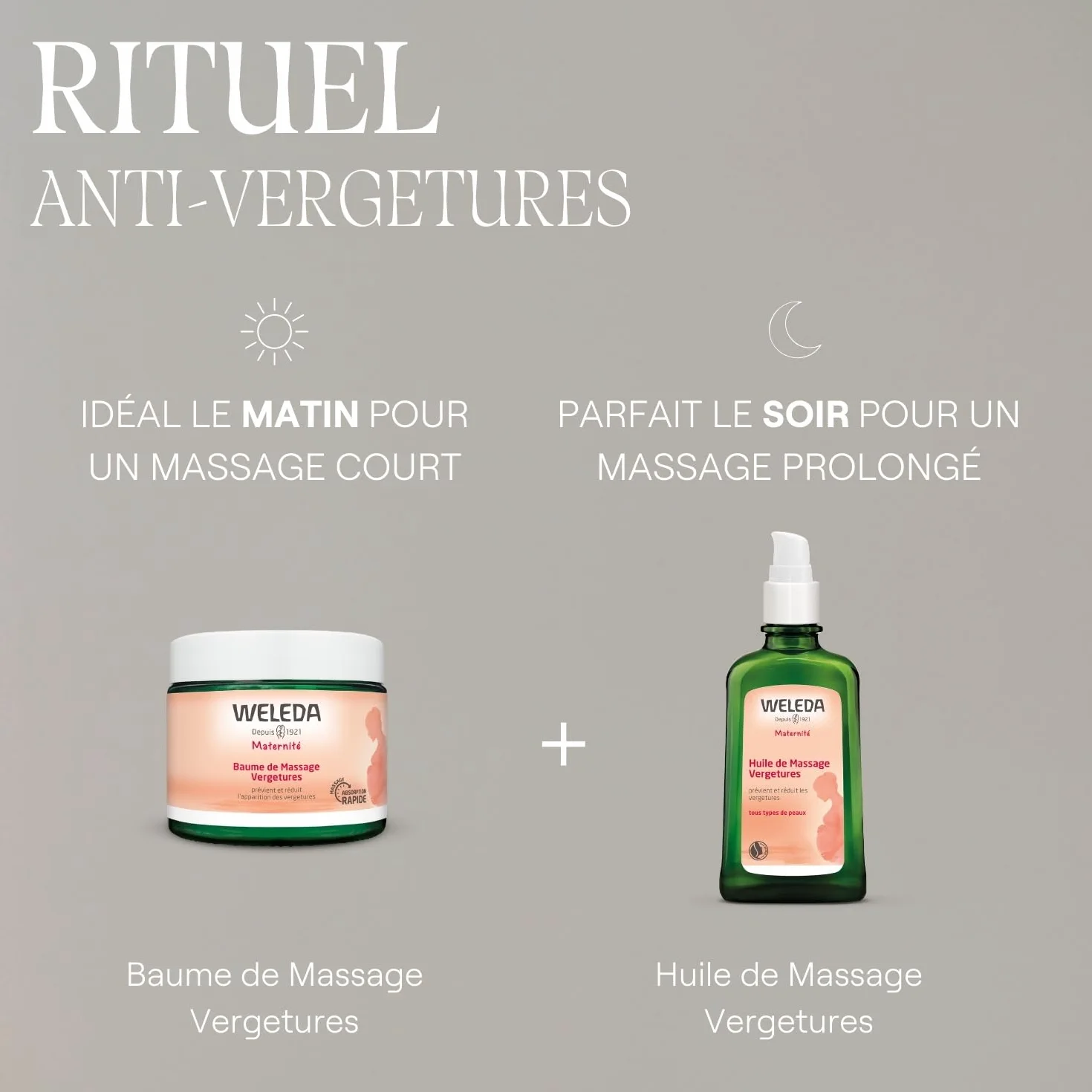WELEDA Huile de Massage Vergetures 100 ml NATRUE Vegan