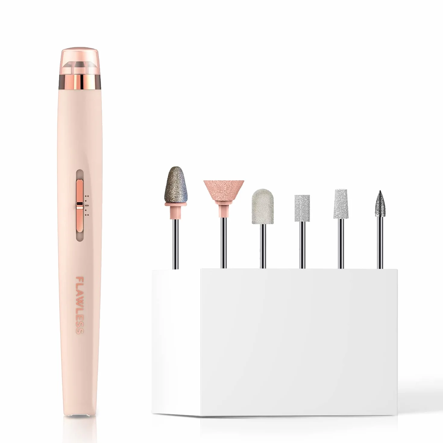 Finishing Touch Flawless Salon Nails, Lime à Ongles Électrique, Kit Manucure Professionnel pour Expérience de Manucure à Domicile, Lime, Poli et Fait Briller les Ongles Instantanément Couleur